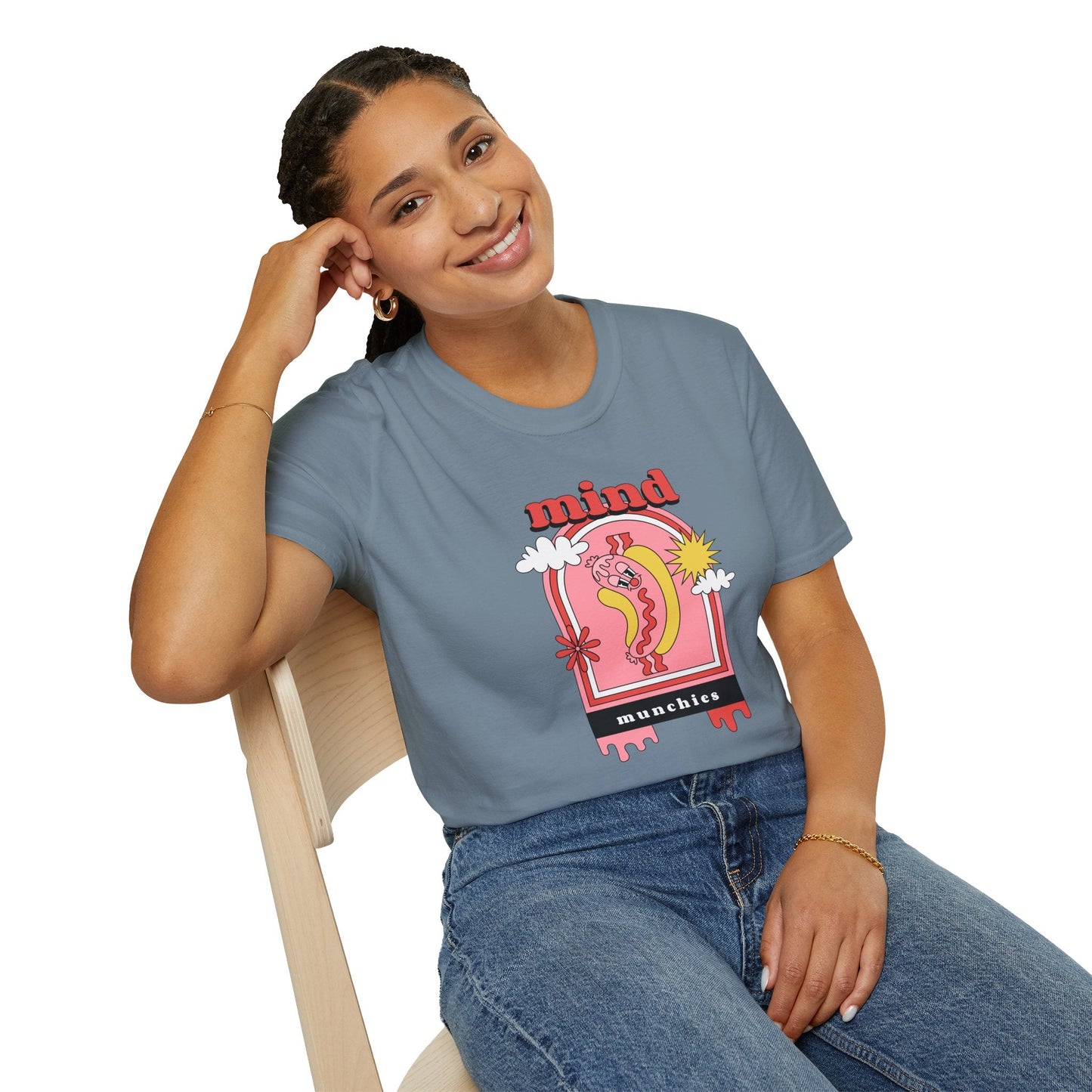 Funny Food T Shirt Unisex Softstyle Gildan 64000 100 Percent Ring Spun Cotton Lightweight Comfort