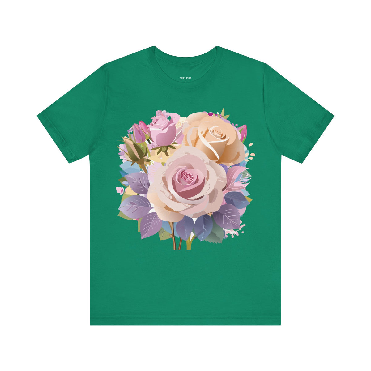 Floral Graphic Tee Shirt - Bella+Canvas Unisex 100 Cotton 48
