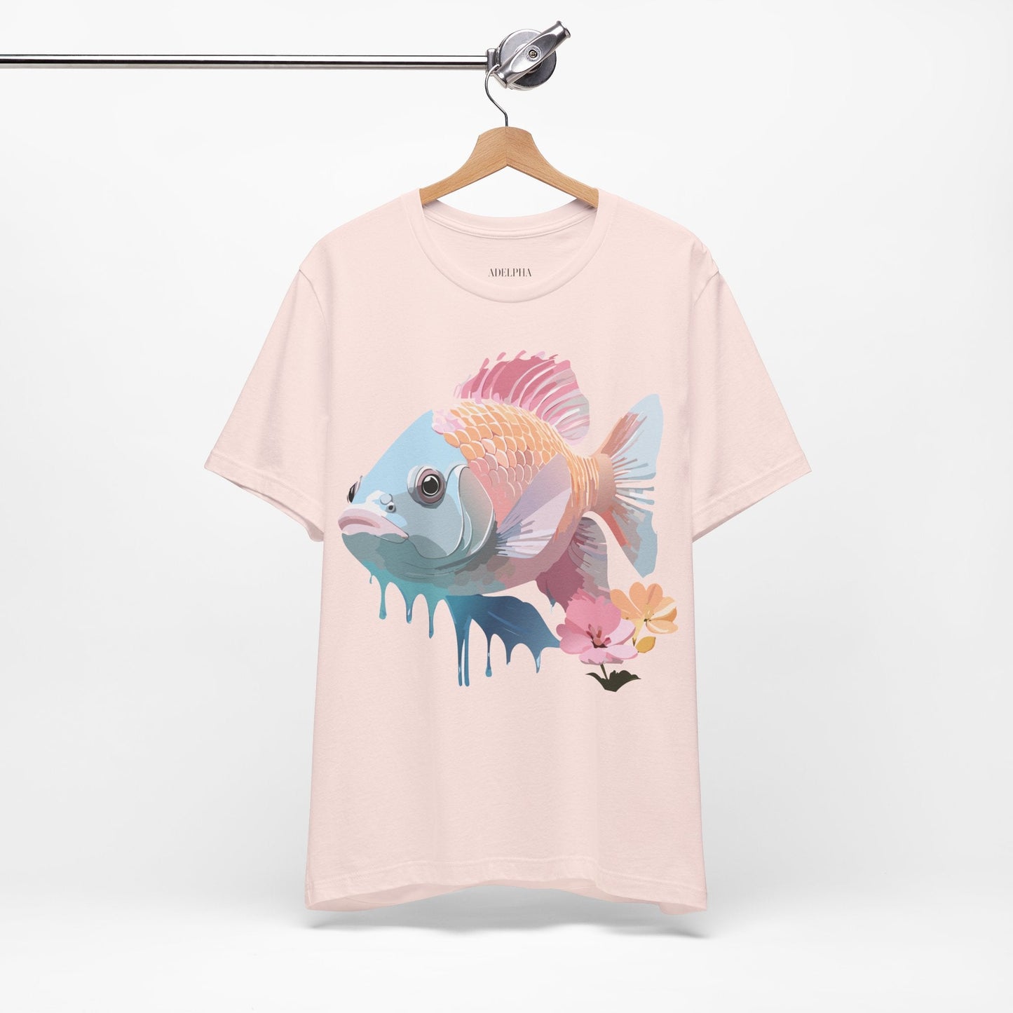 Fish Graphic Unisex 100 Cotton Vintage Artwork Tee 1