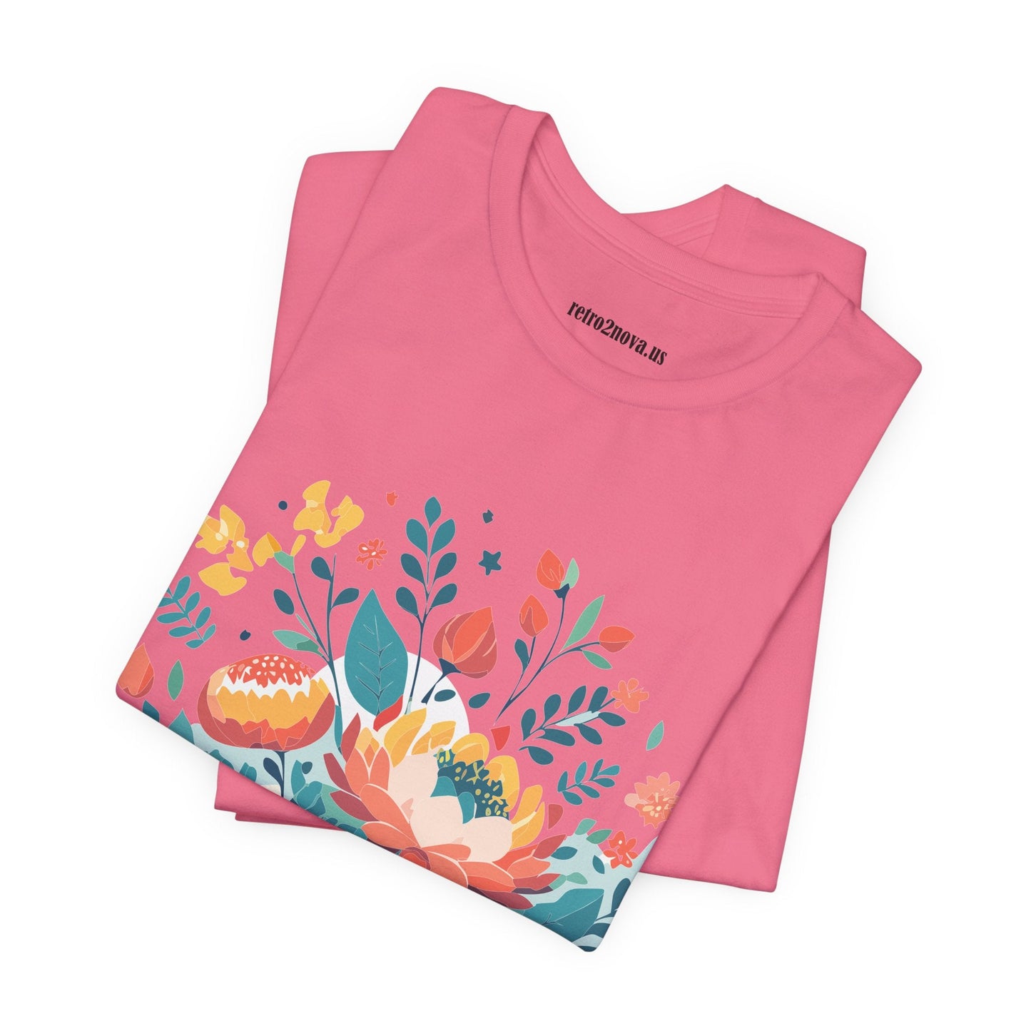 Flowers Shirt Floral Shirt Unisex Jersey Short Sleeve Tee Breathable Fabric Free Shipping