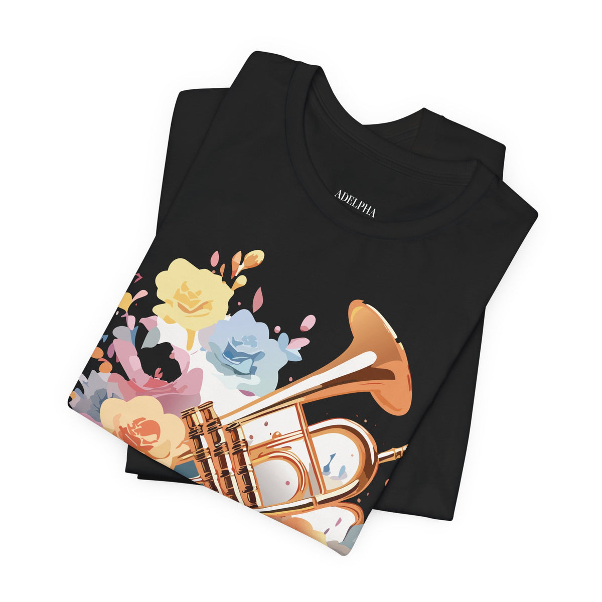 Music Graphic Unisex Cotton Bella+Canvas Tee with Art Design m122
