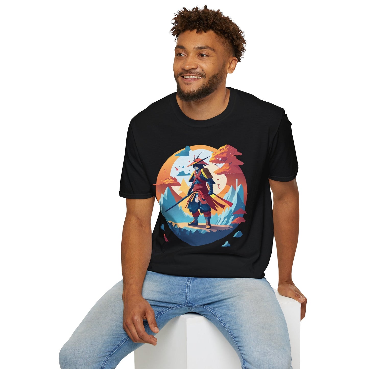 Samurai Shirt Unisex Tee Gildan Softstyle 64000 100 Percent Ring Spun Cotton Lightweight