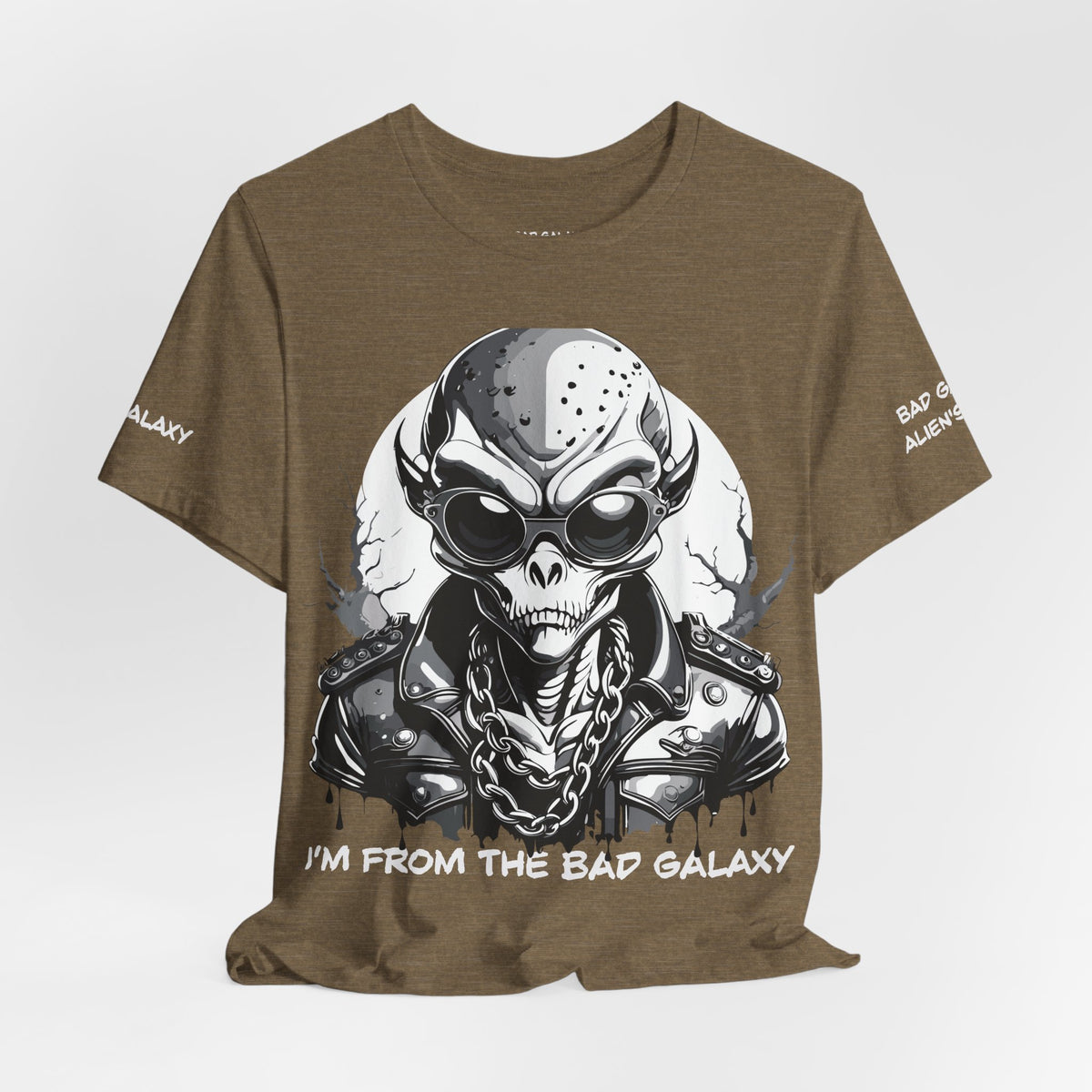Alien Graphic Unisex Cotton Bella+Canvas Tee with Art Design b70