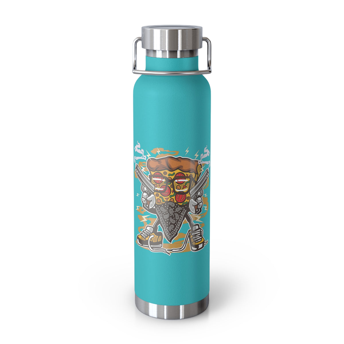 22oz Copper Insulated Water Bottle with Cartoon Design - CV105