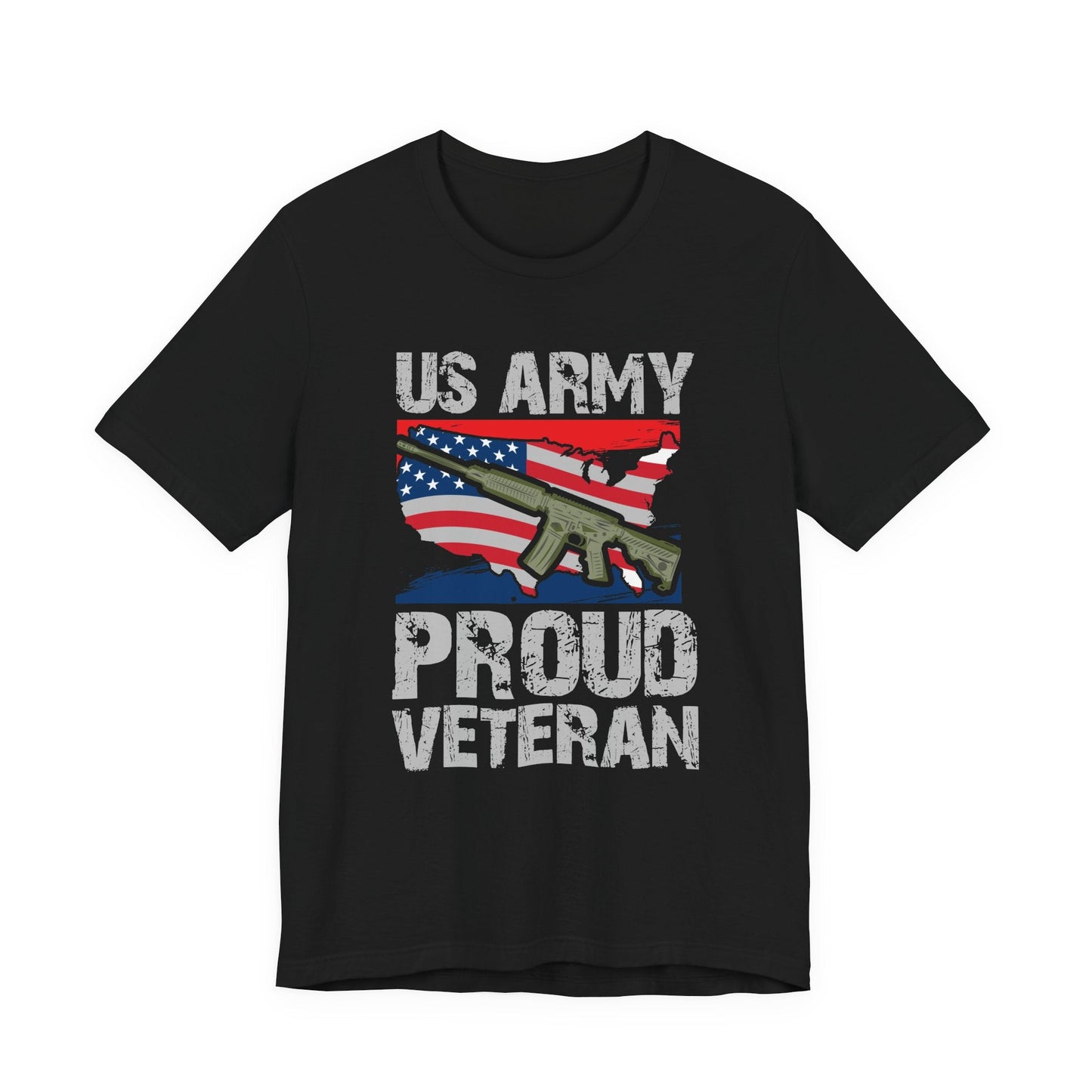 Army Veteran Patriotic Graphic Design Unisex Cotton T-Shirt v21