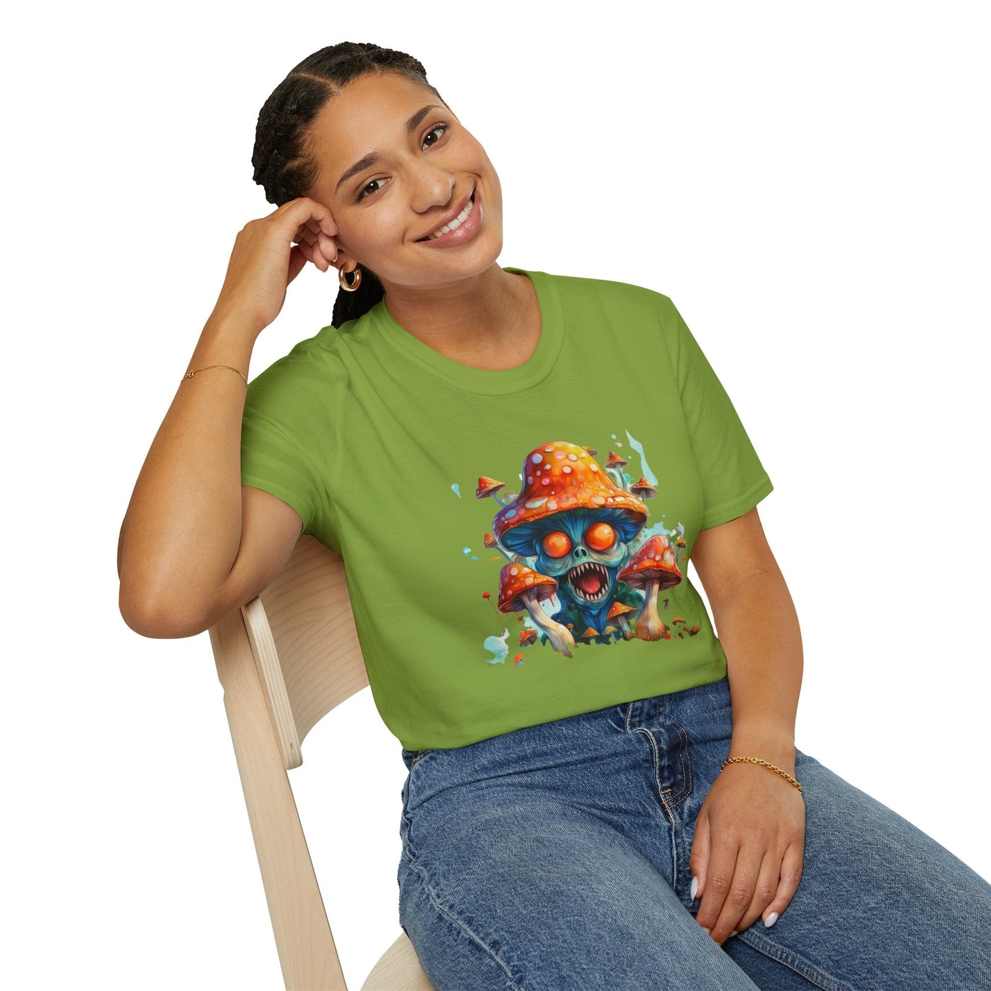 Mashroom Tee Shirt Unisex Softstyle 64000 Graphic Tee Funny Mashroom Design Gift