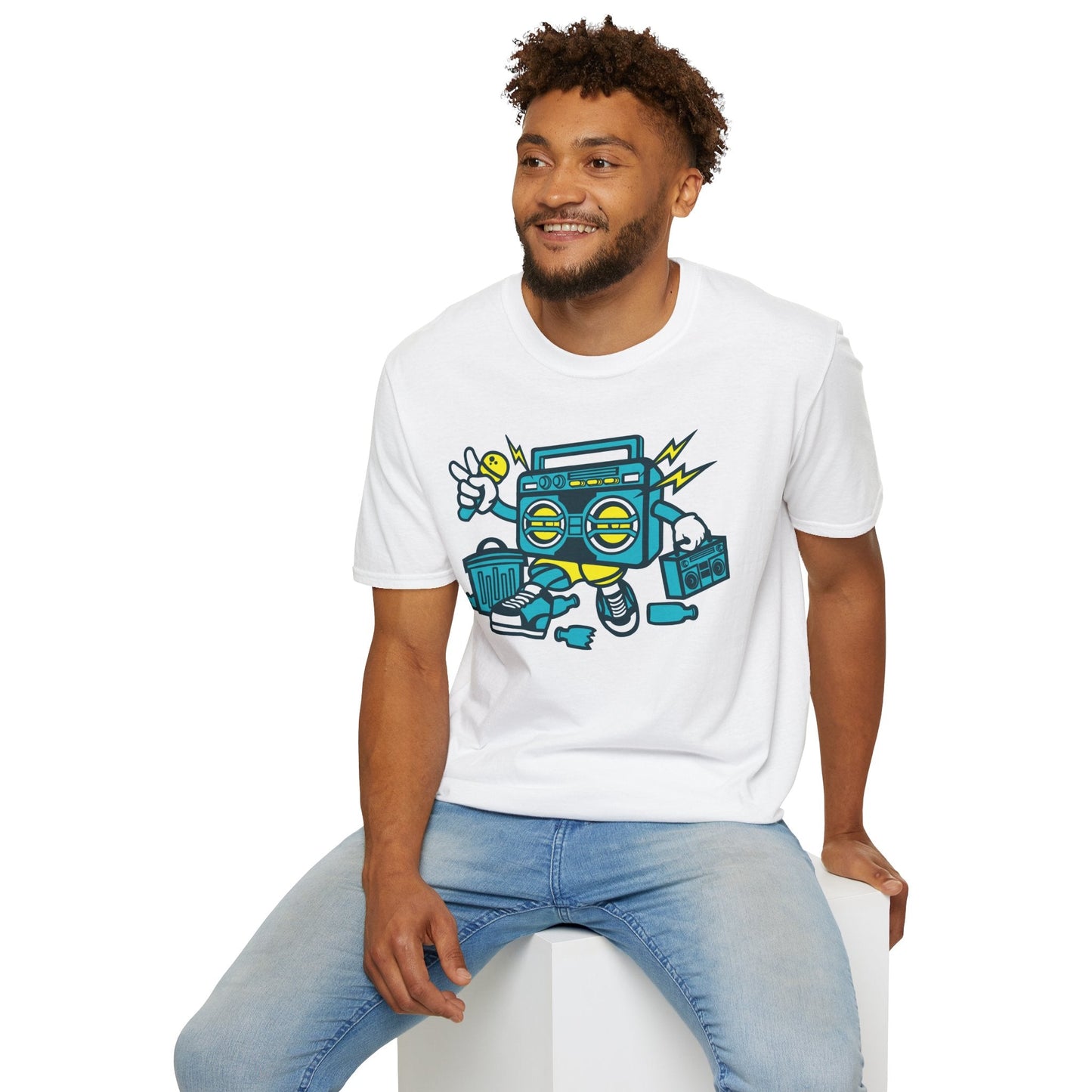 Cartoon T Shirt Animation Tee Funny Unisex Gildan Softstyle 64000 100 Percent Ring Spun Cotton