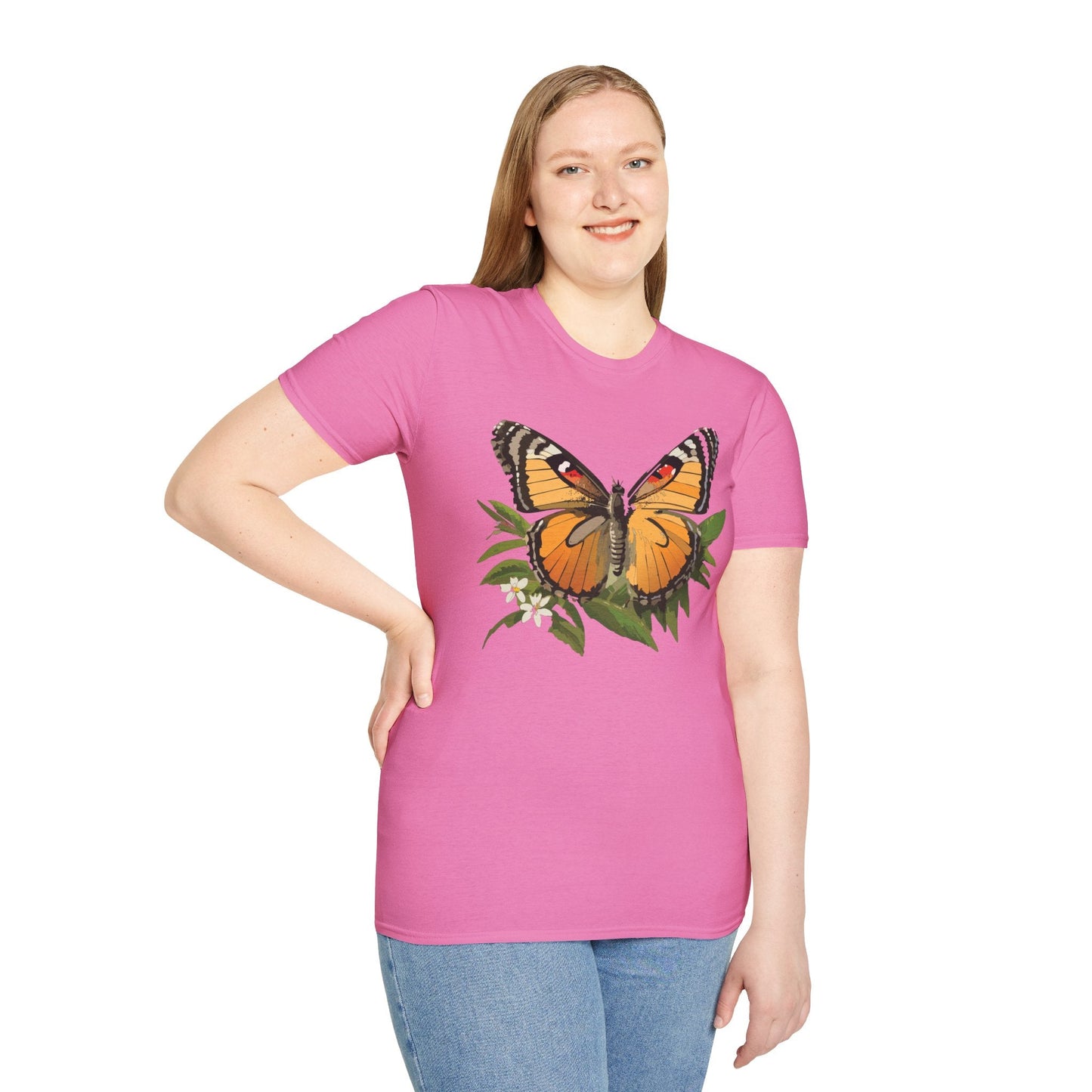 Monarch Butterfly Shirt Unisex Softstyle Tee 100 Percent Ring Spun Cotton Gildan 64000