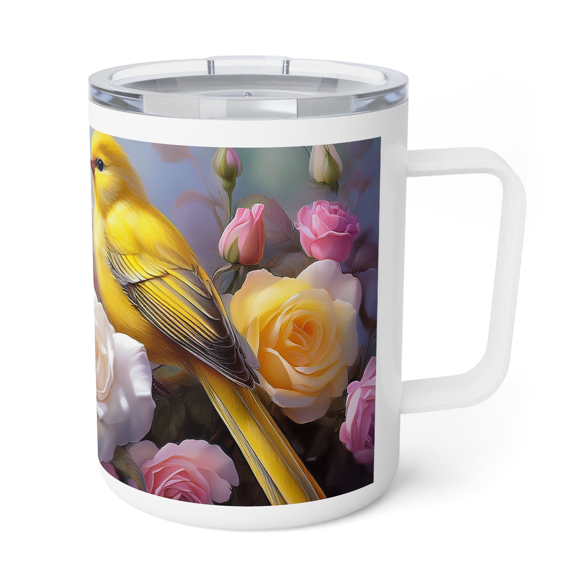 22 Art Design Insulated Coffee Mug Clear Lid 10oz Insulated Coffee Mug 10oz