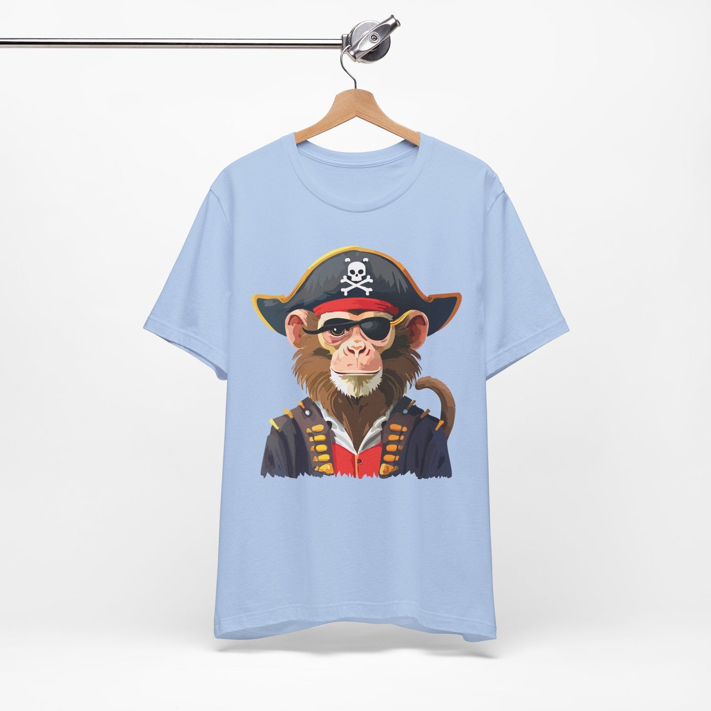 Unisex Animal Design Tee Shirt With Wild Animals Art Print Gildan Softstyle 64000