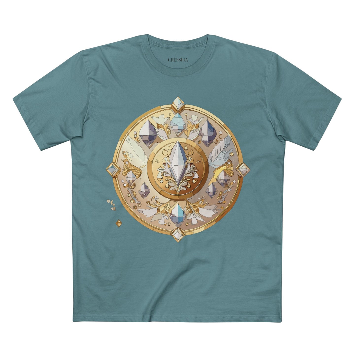Medallion Graphic T-Shirt Unisex 100 Cotton With Gold Art Design Medal Tee 24