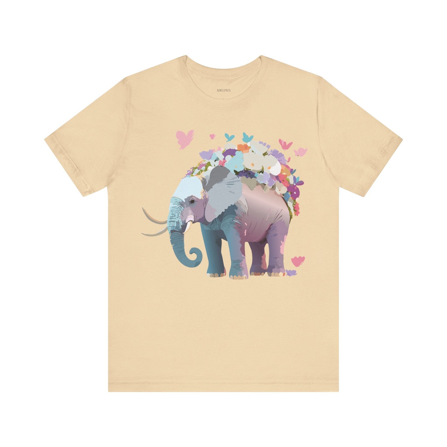 Elephant Graphic T Shirt Unisex Vintage Inspired Artwork By Adelpha Short Sleeve Tee
