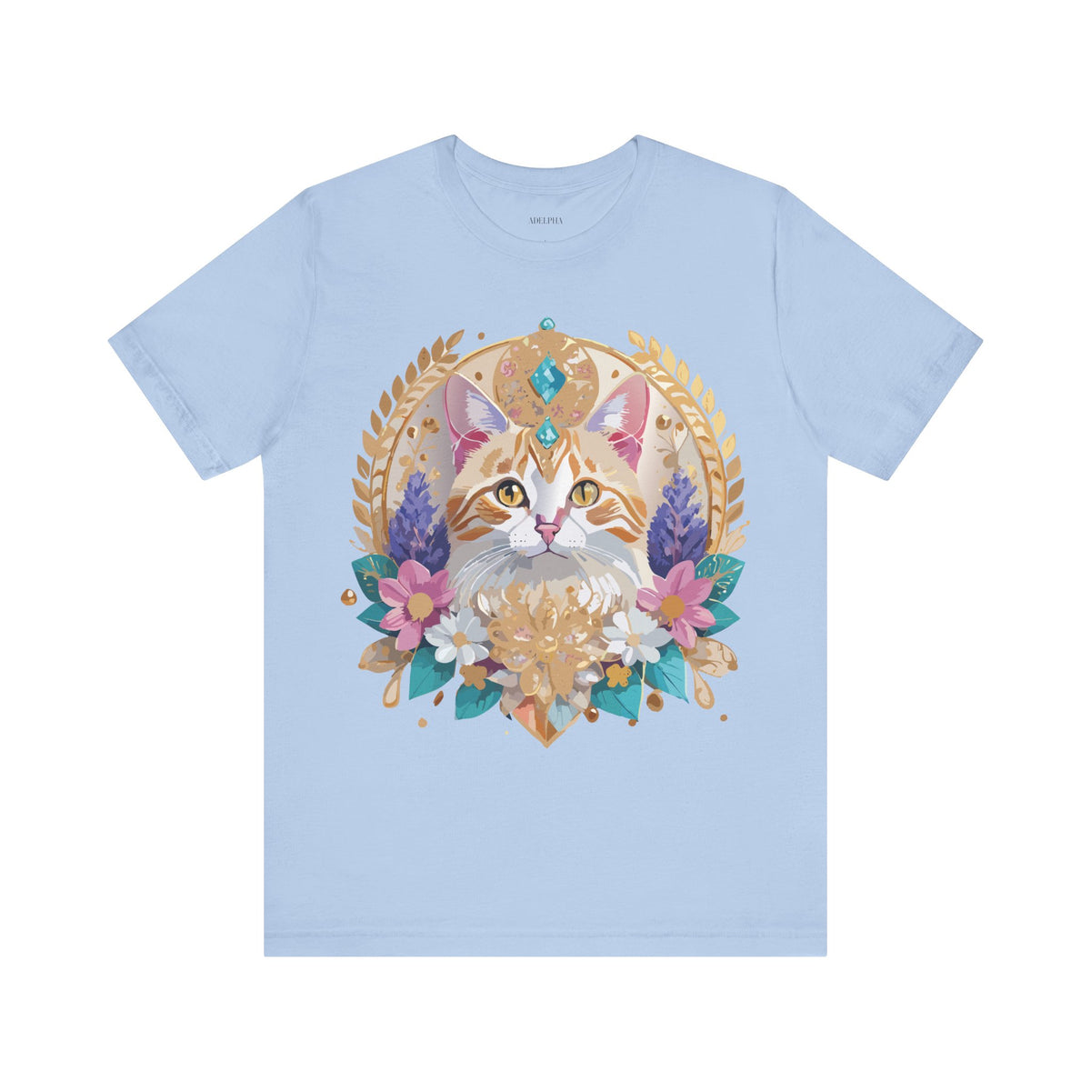 Medallion Graphic Unisex Cotton Bella+Canvas Tee with Art Design d40