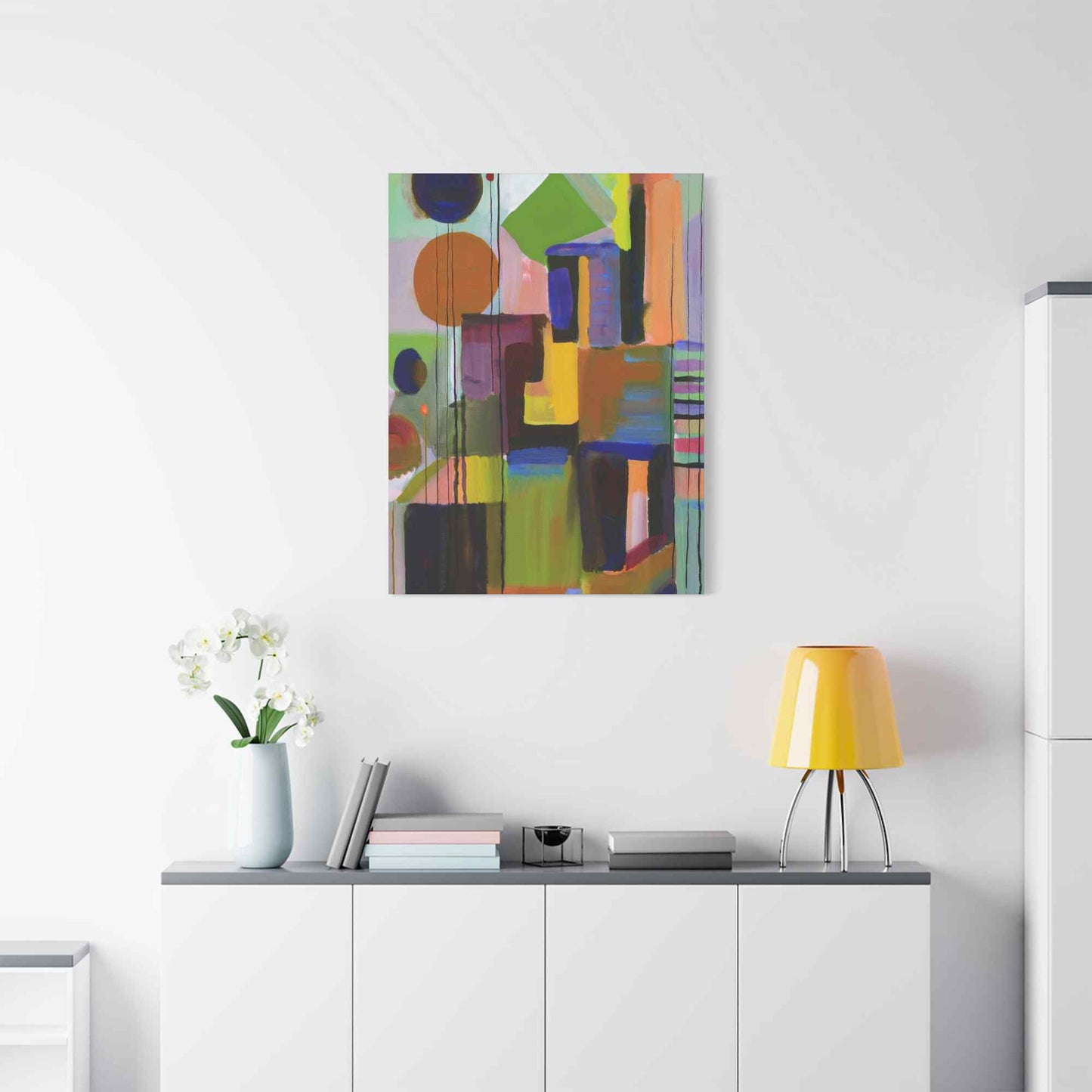 Abstract Painting Print Canvas 20x24,20x30,24x30, 24x32,24x36,30x40, 32x48,36x48,40x60 Pine-Wood Inner Frame ABS-3