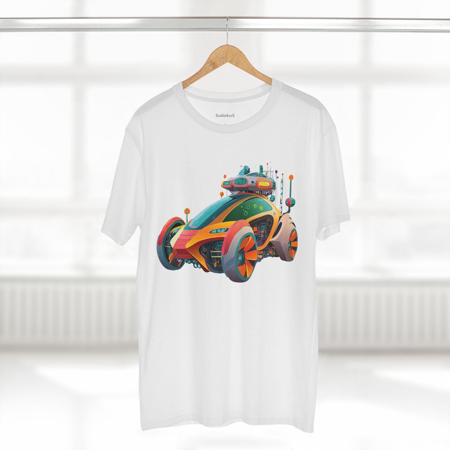 Car Graphic Unisex 100 Cotton Staple Tee 24