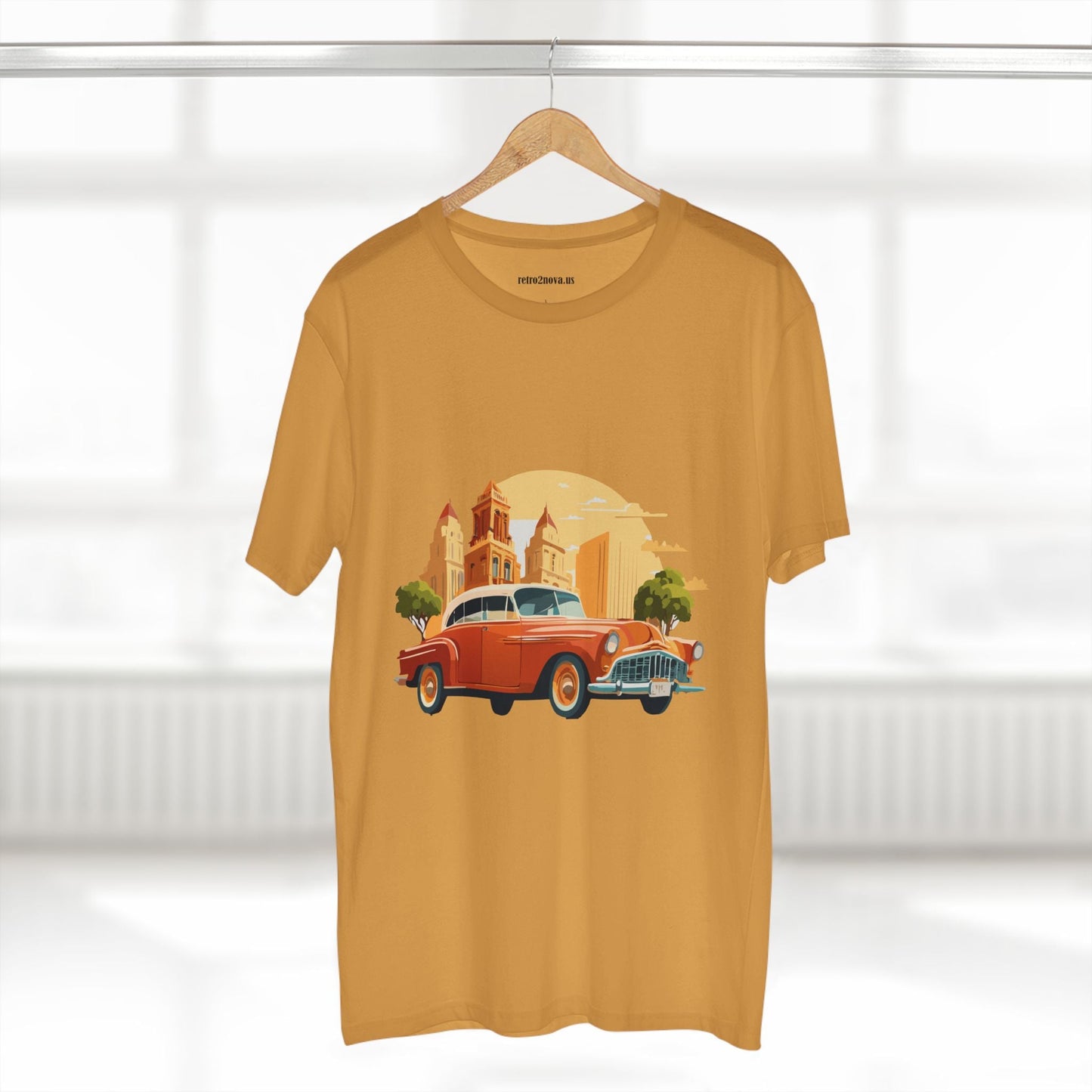 Retro Car Shirts Vintage Car Shirts RC21 Unisex Premium Cotton Tee With Original Art