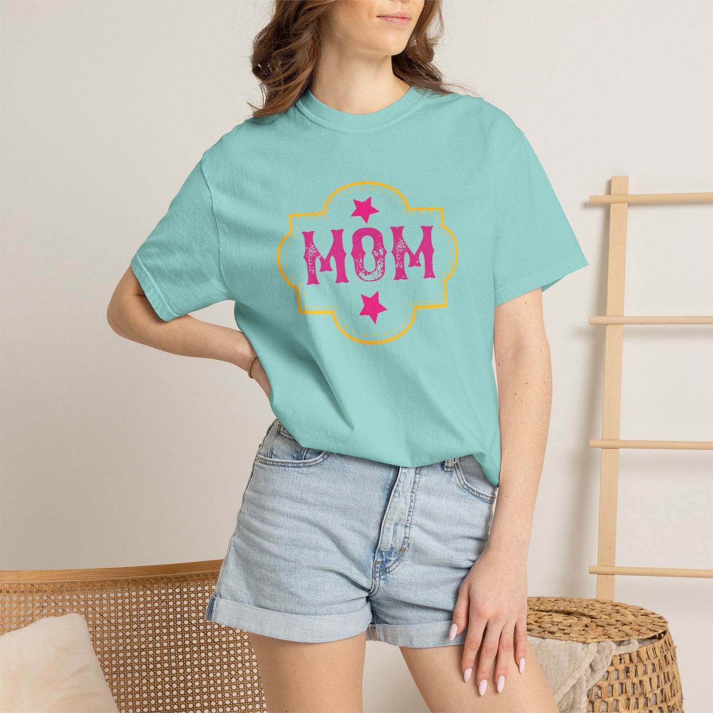 Mom T-shirt Mother Day Mama Tee Unisex Comfort Colors Garment-Dyed Cotton h81