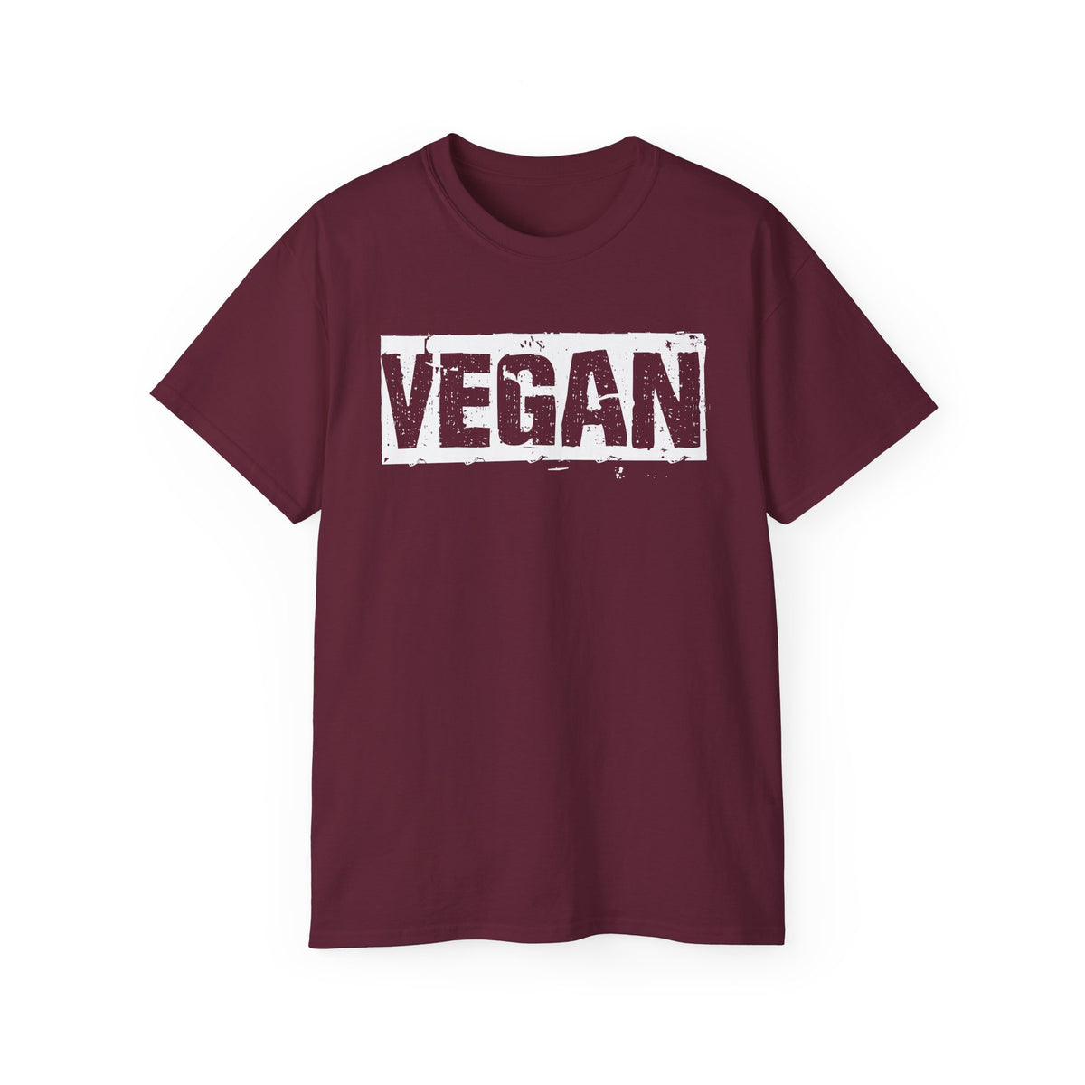 Vegan Block Stamp Tee | Bold Text Graphic T-Shirt