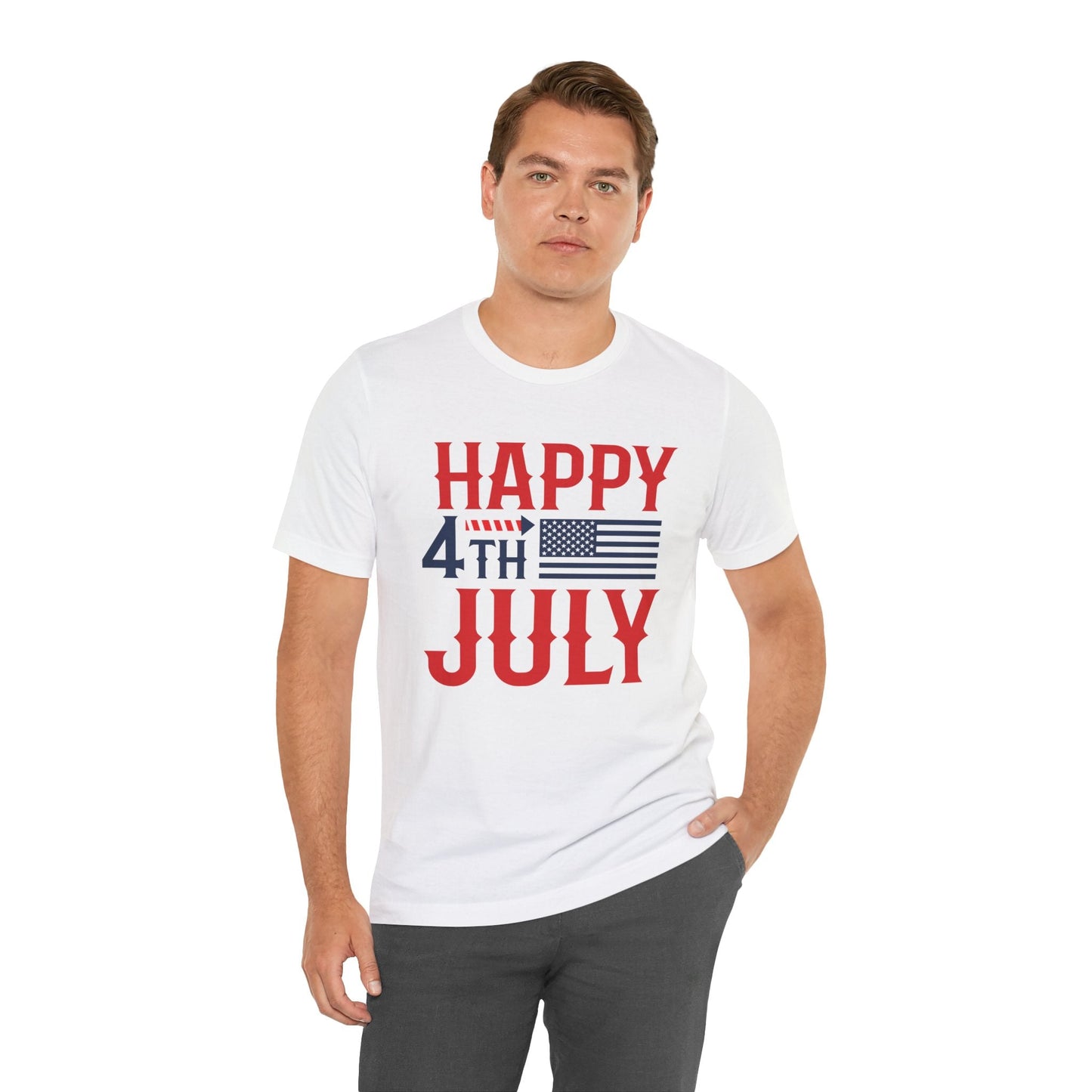 American Flag Graphic Unisex Cotton T-Shirt 011