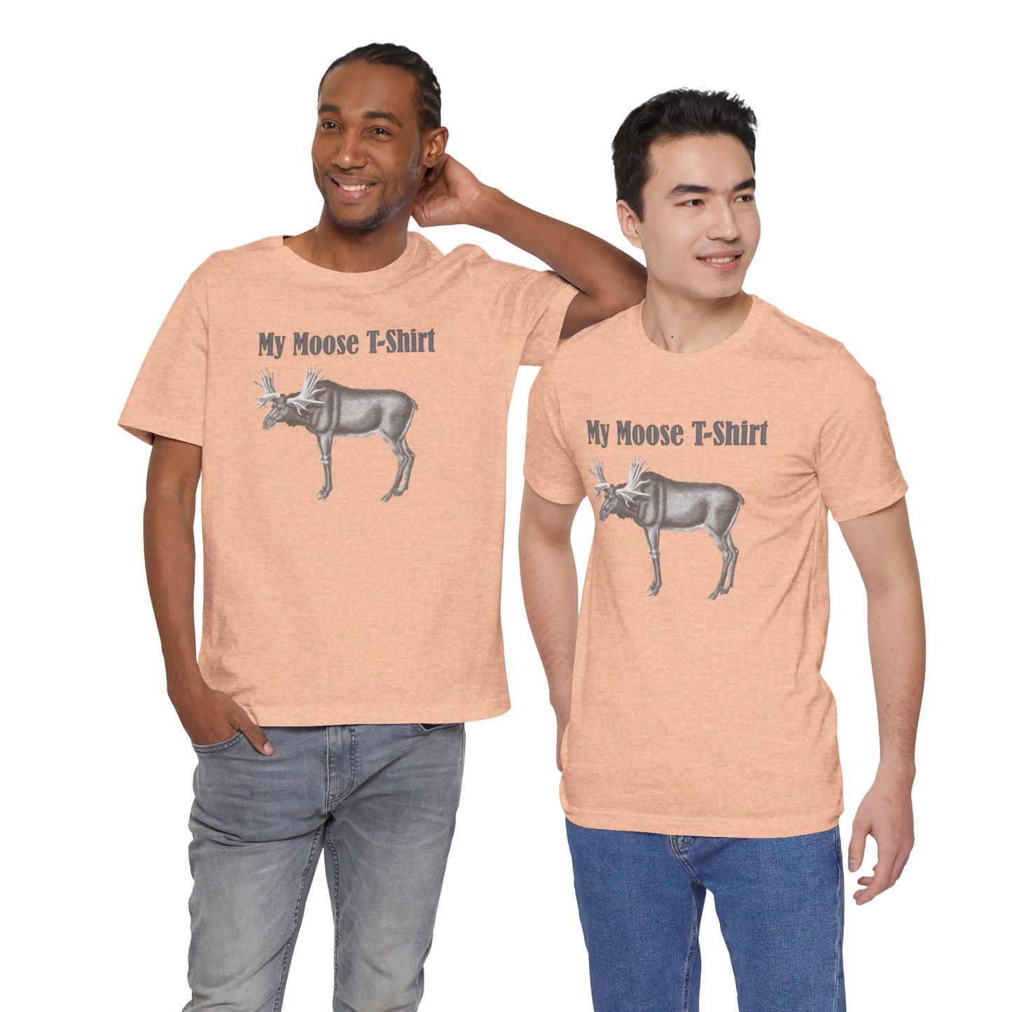 Unisex Cotton Tee Shirt with animals Print