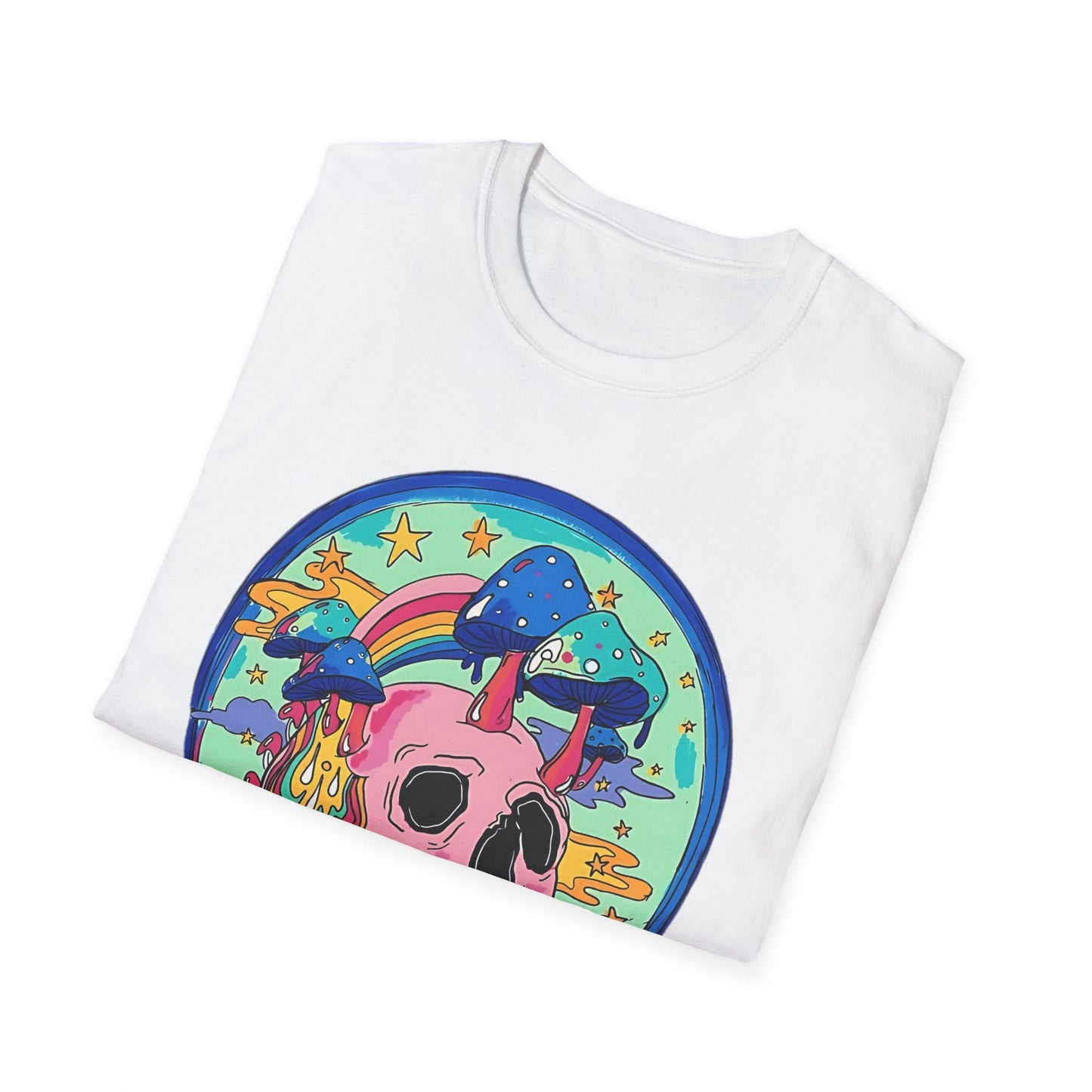 Skull Graphic Tee Unisex Gildan Softstyle 64000 100 Cotton Short Sleeve Shirt Art Design