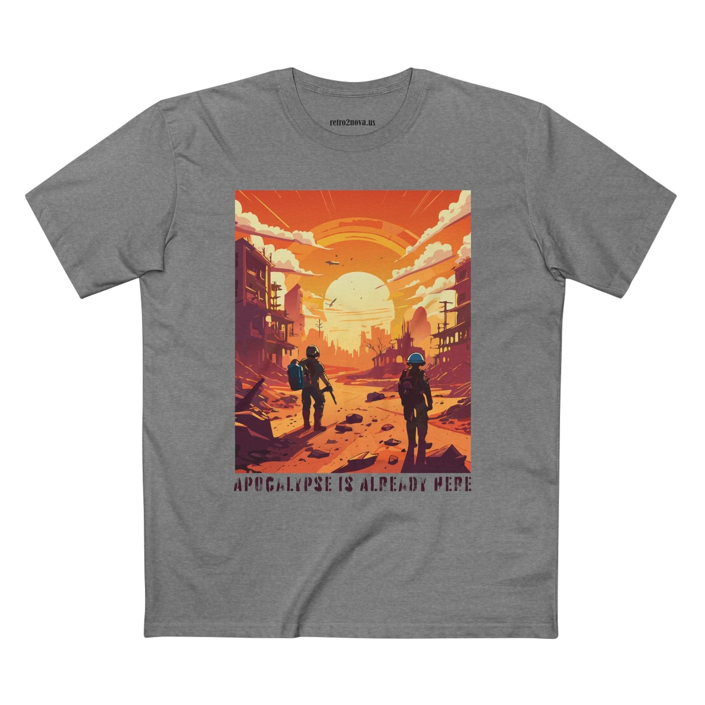 Cataclysm Doomsday Shirt Unisex Premium Cotton Tee With Original Art Design By Retro2Nova