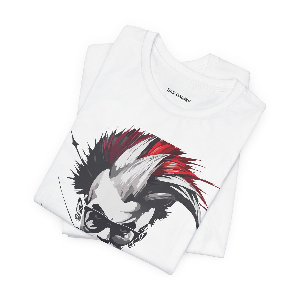 Punk Rock Graphic Unisex Cotton Bella+Canvas Tee with Art Design b25