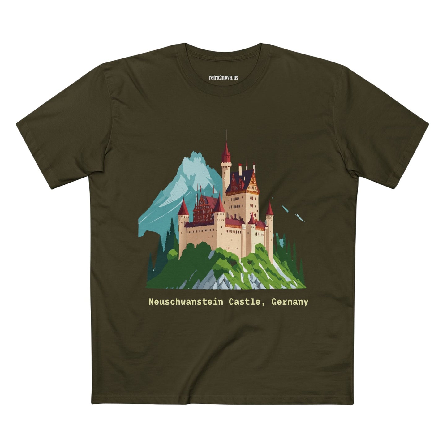 Travel Shirt Germany TT-14 Unisex Premium Cotton Tee With Original Art Design For Tourists
