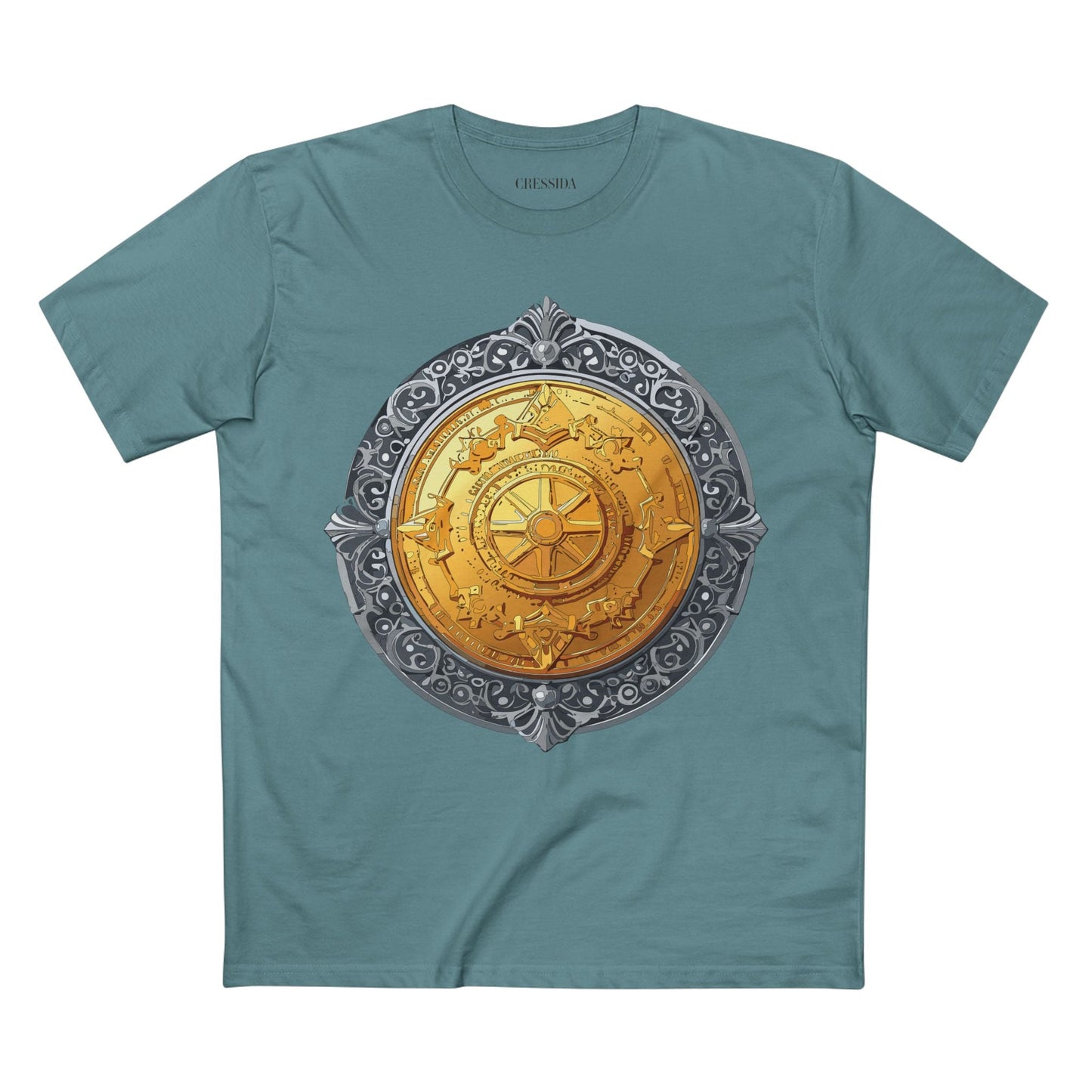 Antique Gold Coin Graphic Design T-Shirt Unisex 100 Cotton With Golden Print Artwork Tee 10