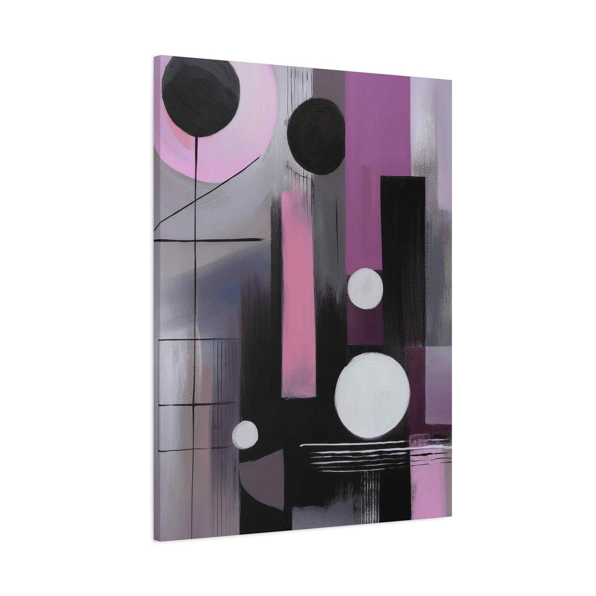 Abstract Geometric Painting Print Canvas 20x24,20x30,24x30 24x32,24x36,30x40 32x48,36x48,40x60 Pine-Wood Inner Frame ABS-44