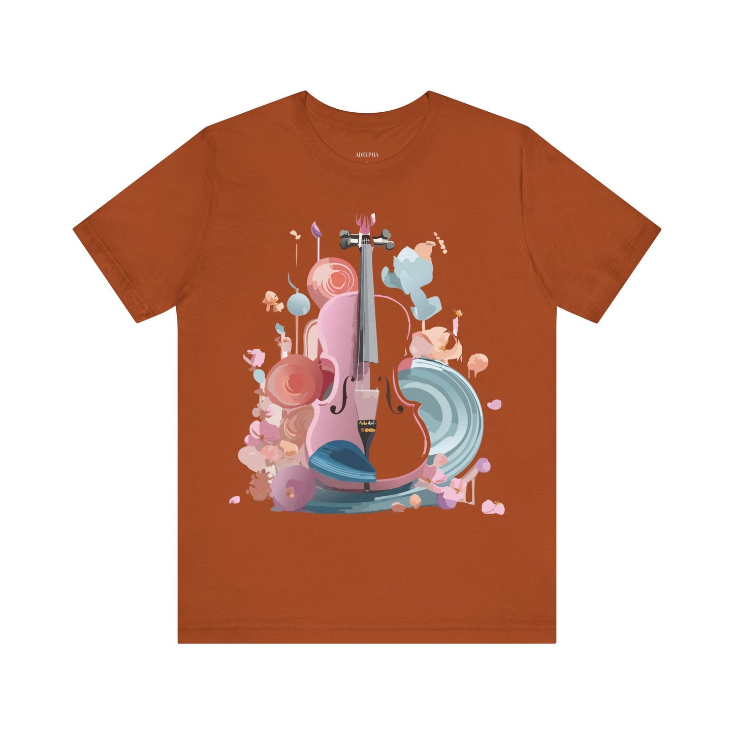 Adelpha Music Graphic T Shirt Unisex Short Sleeve Tee Vintage Inspired Artwork Edition