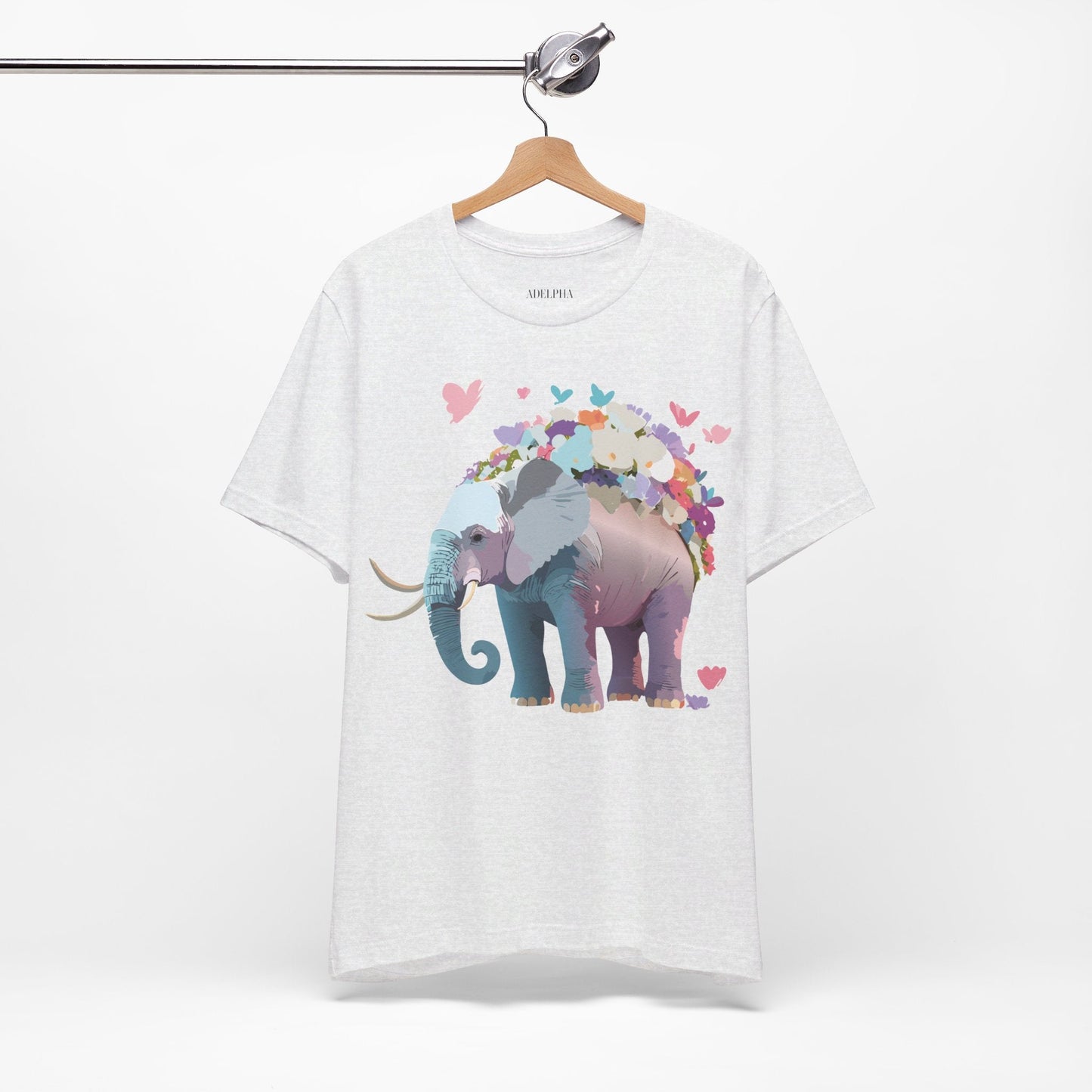 Elephant Graphic T Shirt Unisex Vintage Inspired Artwork By Adelpha Short Sleeve Tee