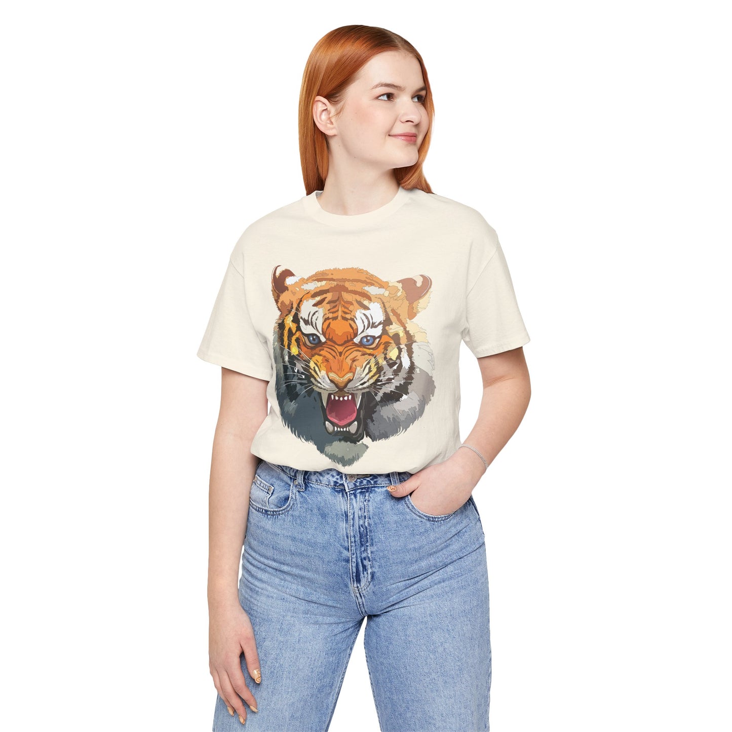 Tiger Shirt, Animal Shirt, T-Shirt with Tiger, Art Design Tee, Animal Tees, Safari T-Shirt, Graphic Design Tee 14
