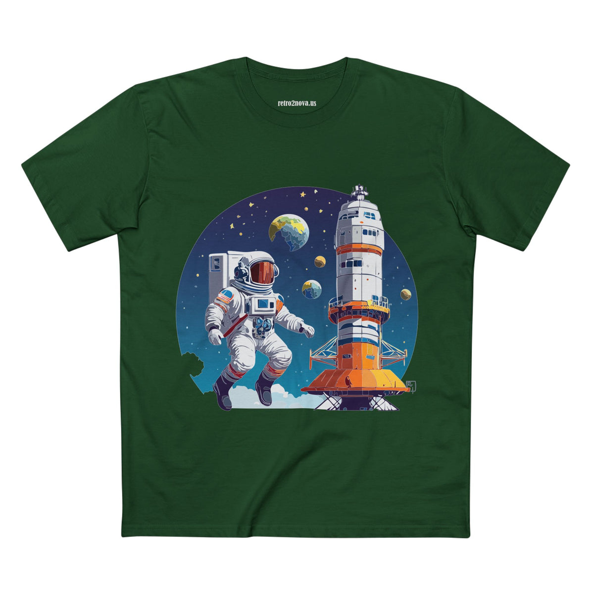 Cosmos Astronaut Graphic Tee Staple Unisex 100 Cotton Tee Shirt - CS-36