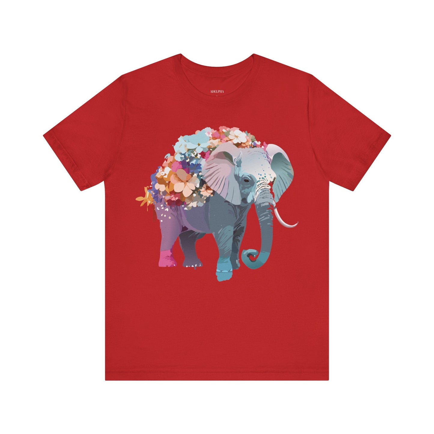 Elephant Graphic T Shirt Unisex Vintage Inspired Adelpha Artwork Short Sleeve Tee