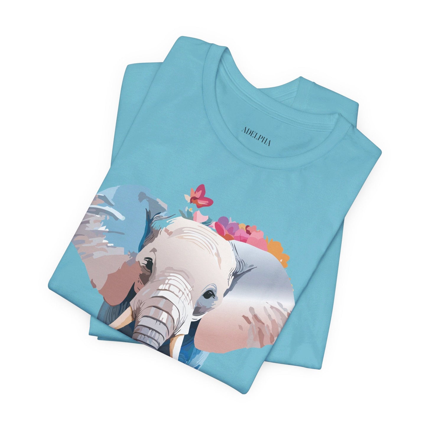 Elephant Graphic Tee From Adelpha Unisex Vintage Inspired Art Design Tee Shirt For Everyday Wear