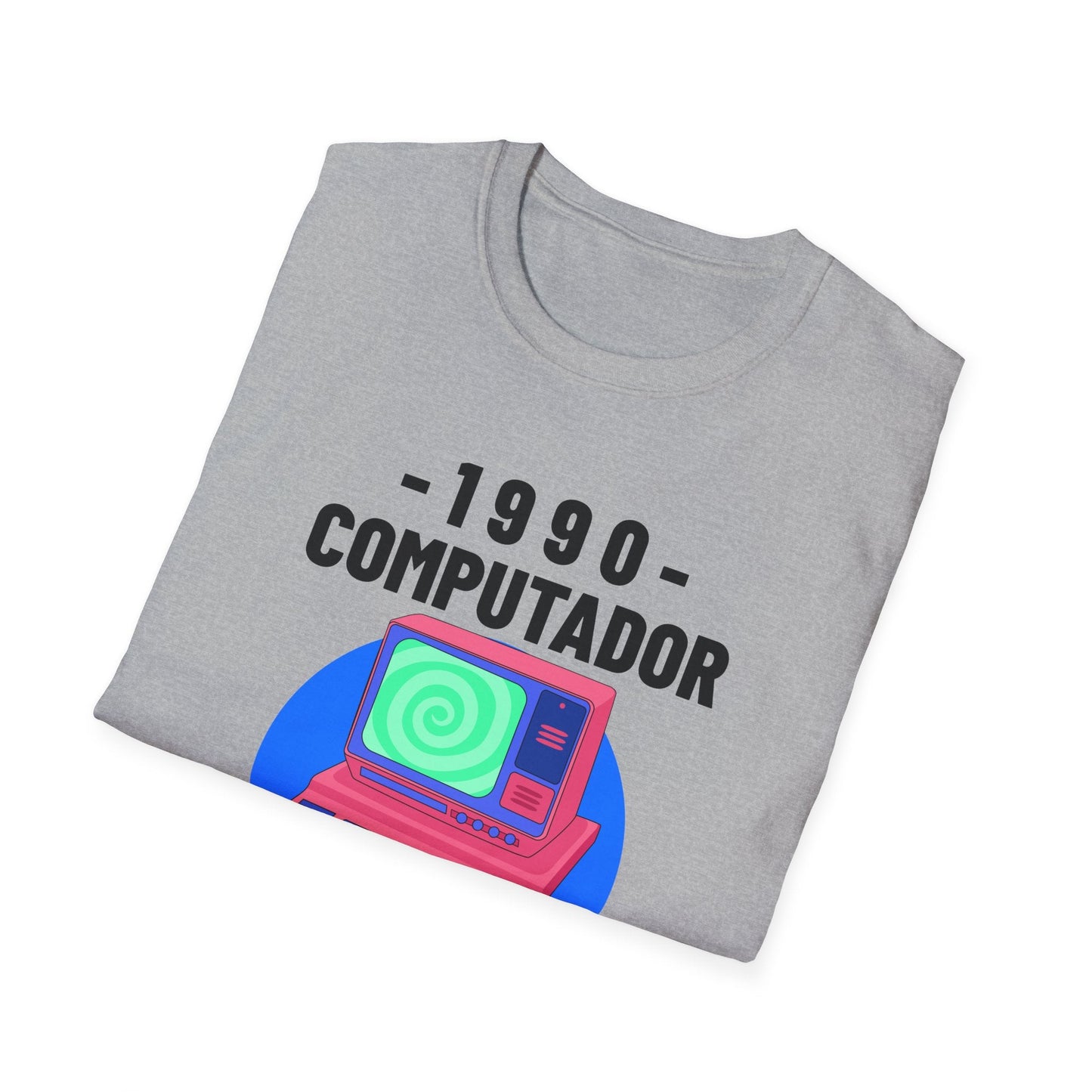 1990 Computador Retro T-Shirt Unisex Cotton Vintage Computer Graphic Tee