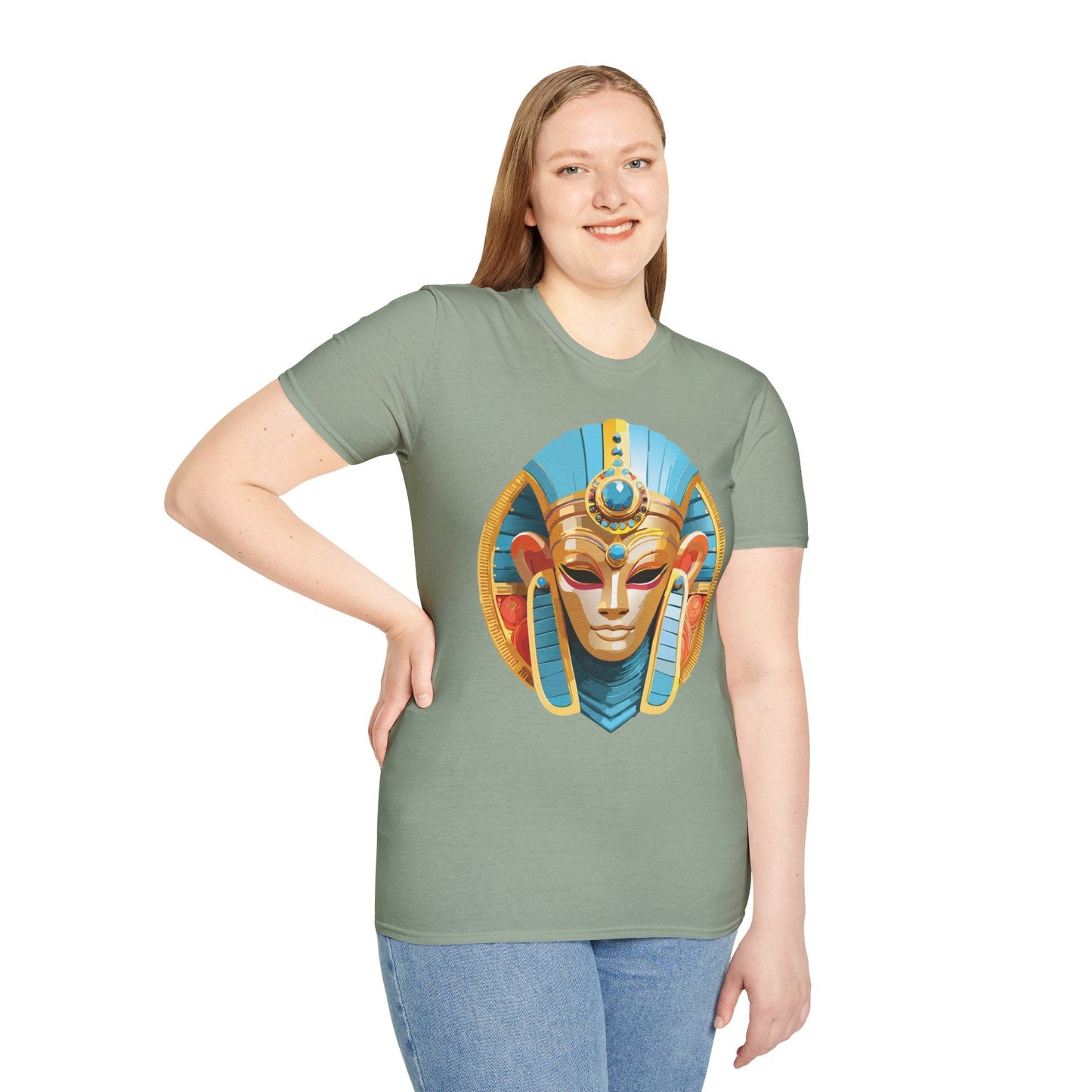 Mask Tee Shirt Unisex Softstyle Short Sleeve Art Design T Shirt 100 Percent Ring Spun Cotton