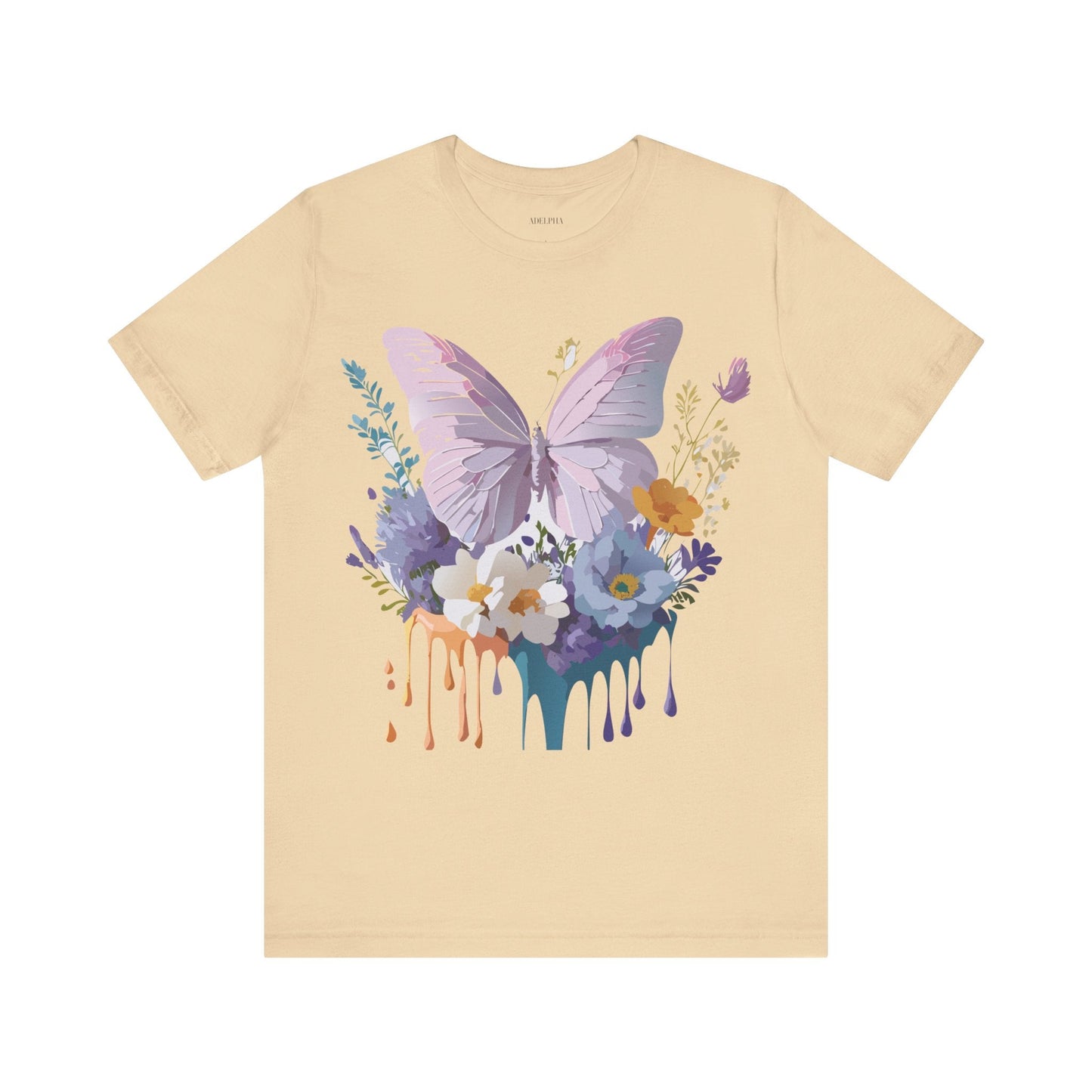Adelpha Graphic Butterfly Unisex Short Sleeve Graphic Tee Art Design