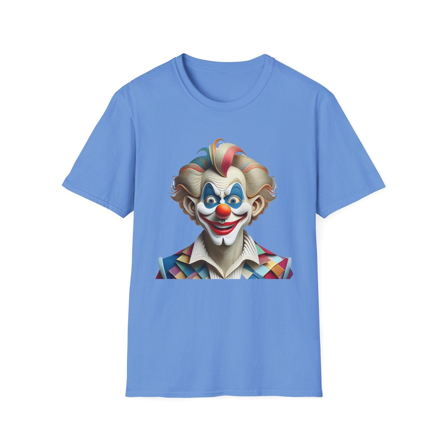 Unisex Clown Shirt Funny Man Circus Tee Softstyle Gildan 64000 Short Sleeve Everyday Comfort