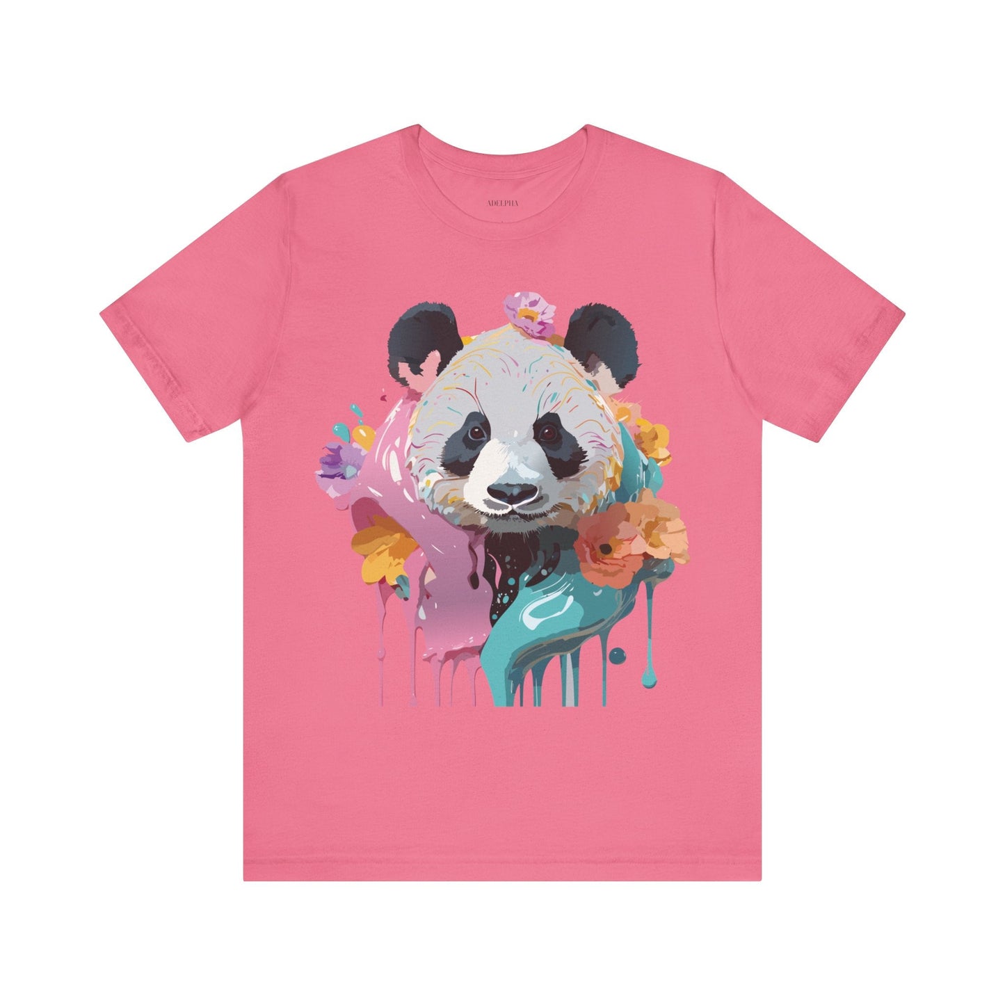 Panda Premium Graphic Tee Unisex Jersey Short Sleeve By Adelpha Vintage Inspired Artwork