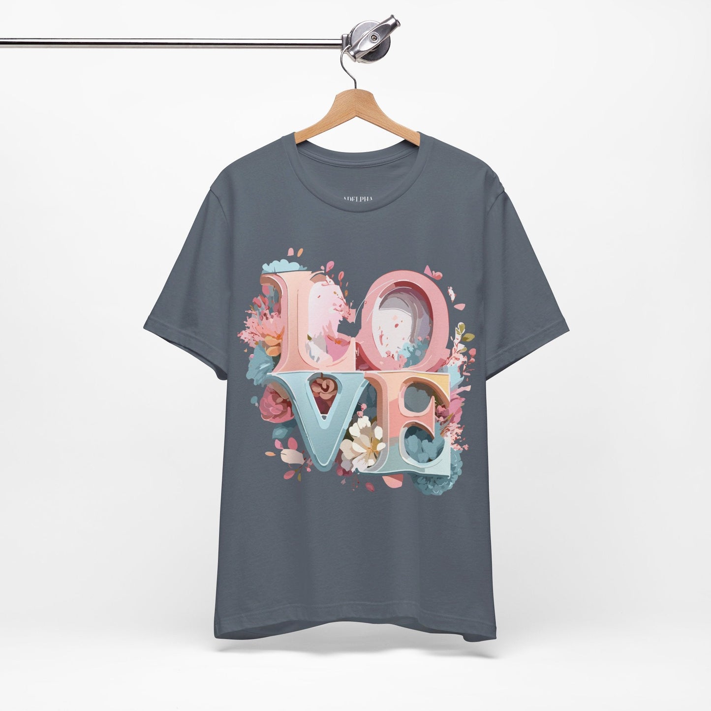 Valentine Graphic T Shirt Unisex Jersey Short Sleeve With Vintage Inspired Artwork By Adelpha