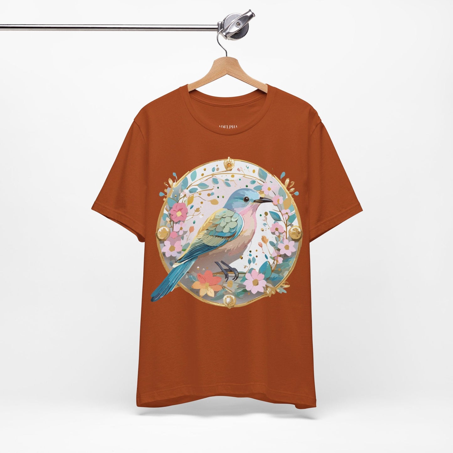 Adelpha Medallion Graphic T Shirt Unisex Short Sleeve Vintage Inspired Artwork Tee