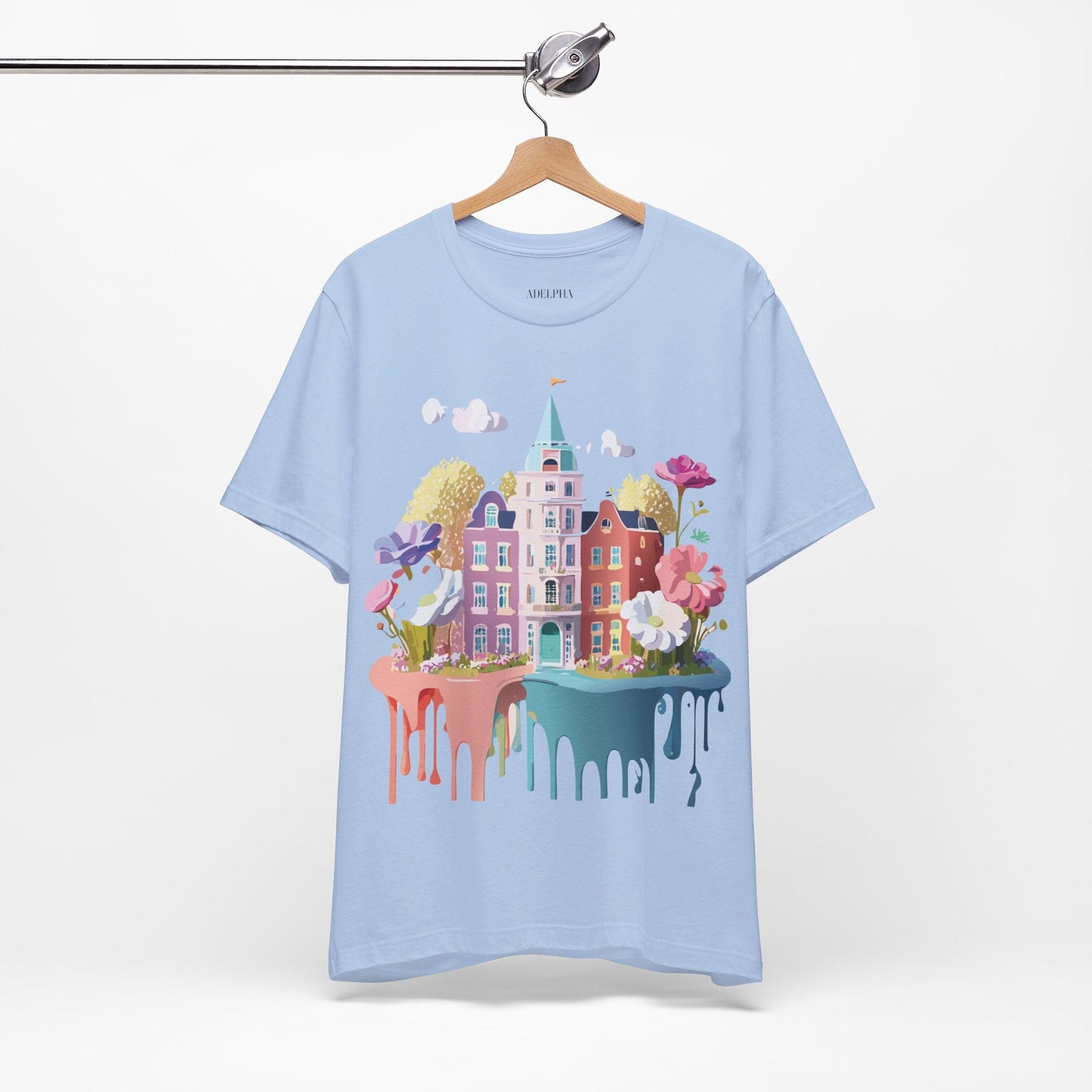 Amsterdam Tourist Shirt Graphic Tee Unisex Vintage Inspired Art Design by Adelpha Short Sleeve