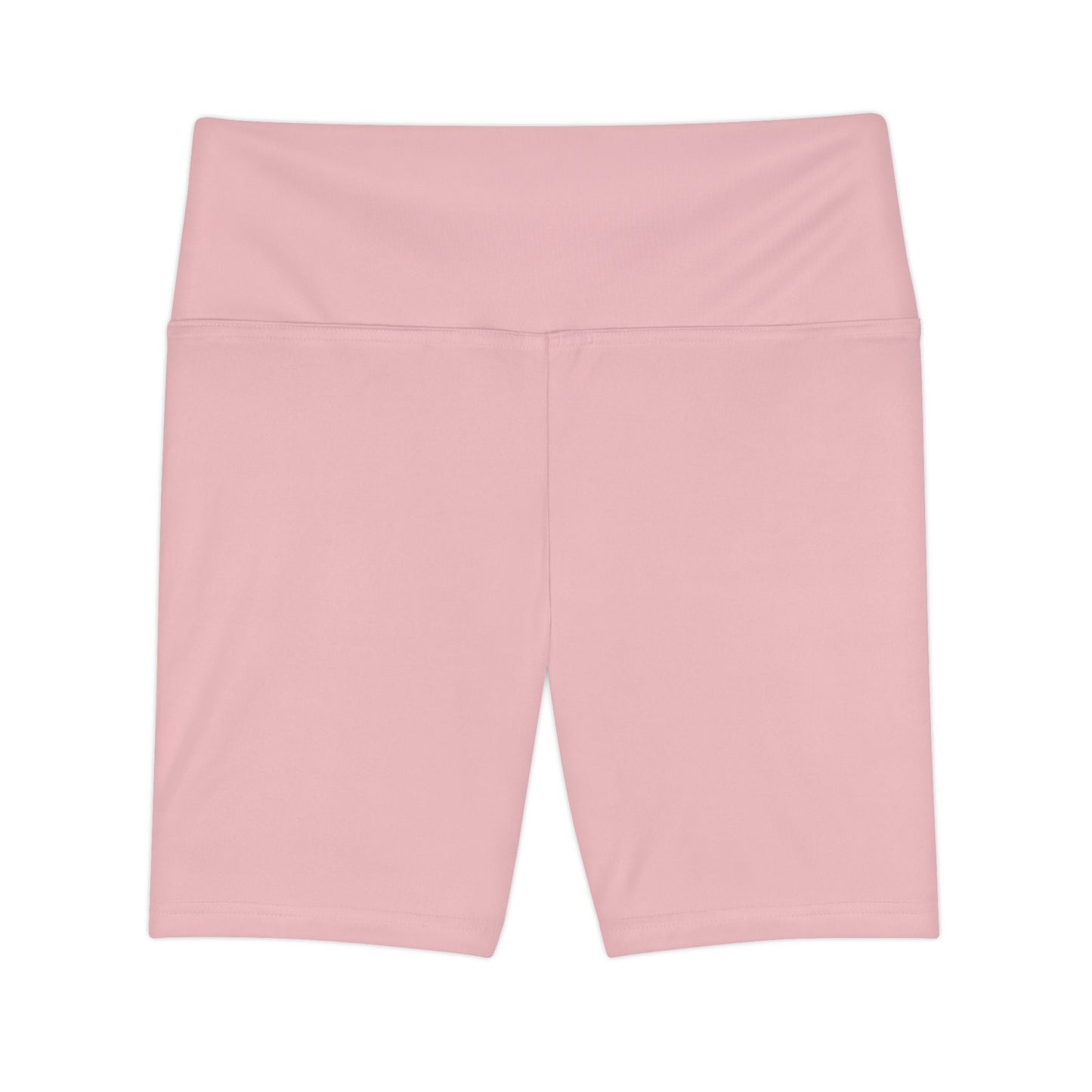 Tea Rose Women's Workout Shorts — Solid High-Waist Biker Shorts for Exercise & Everyday Wear
