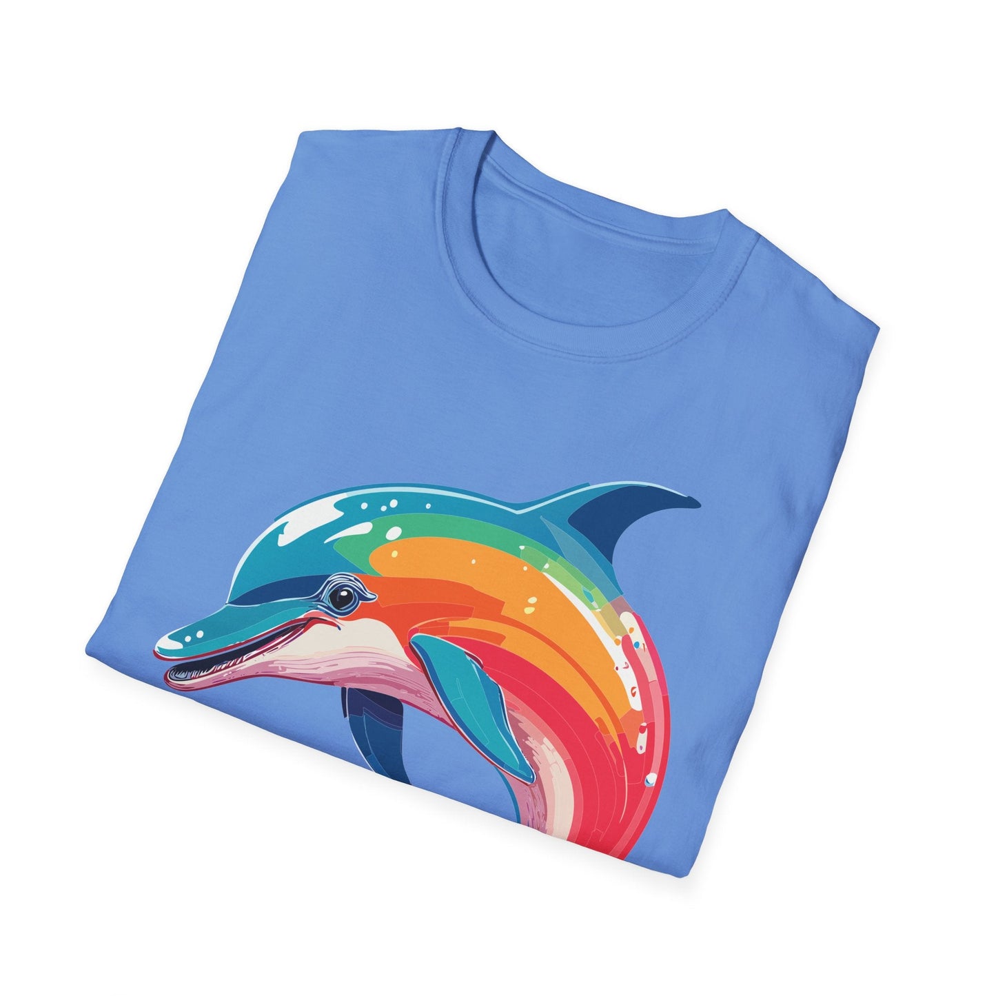 Dolphin Shirt For Unisex 100 Percent Ring Spun Cotton Gildan Softstyle 64000 Short Sleeve Tee