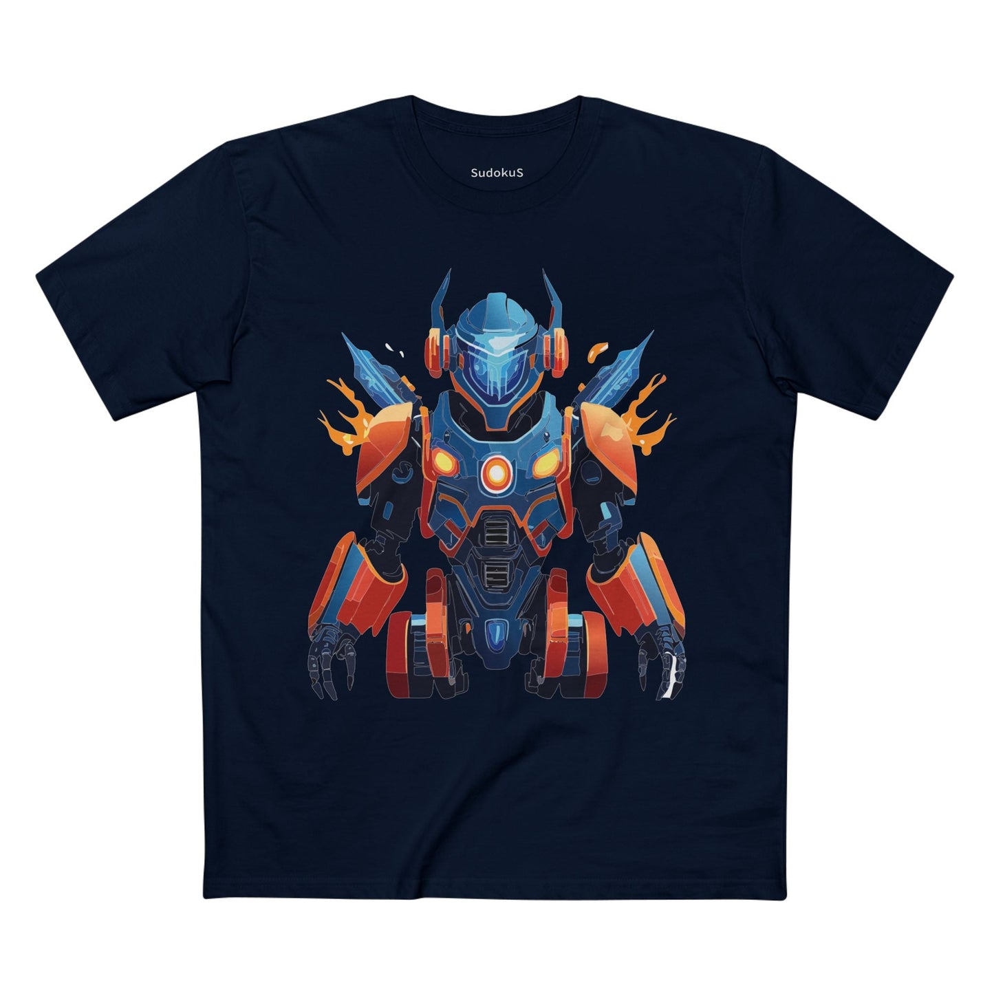 Cyborg Robot Graphic Unisex 100 Cotton Staple Tee 4