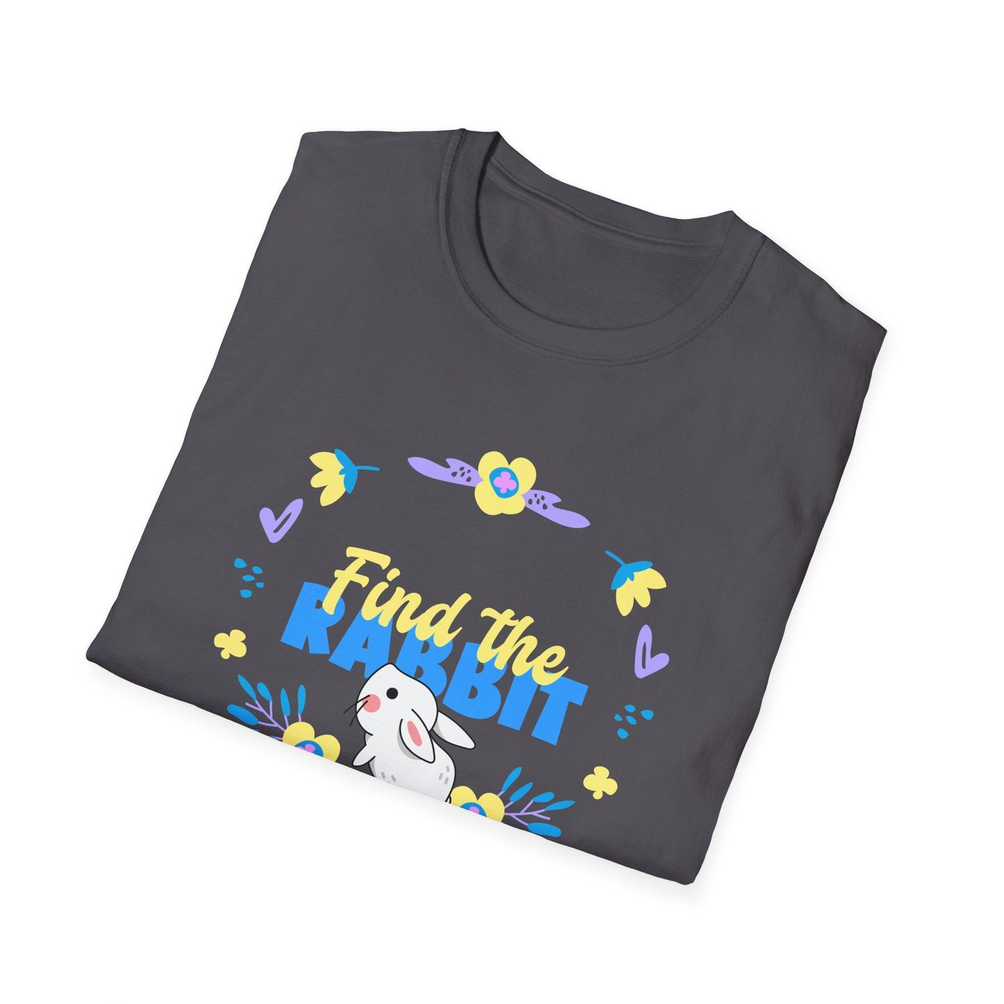 Easter Bunny T Shirt Unisex Gildan Softstyle 64000 Breathable Cotton Easter Design