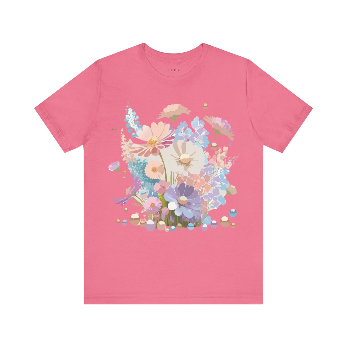 Floral Graphic Tee Shirt - Bella+Canvas Unisex 100 Cotton 23