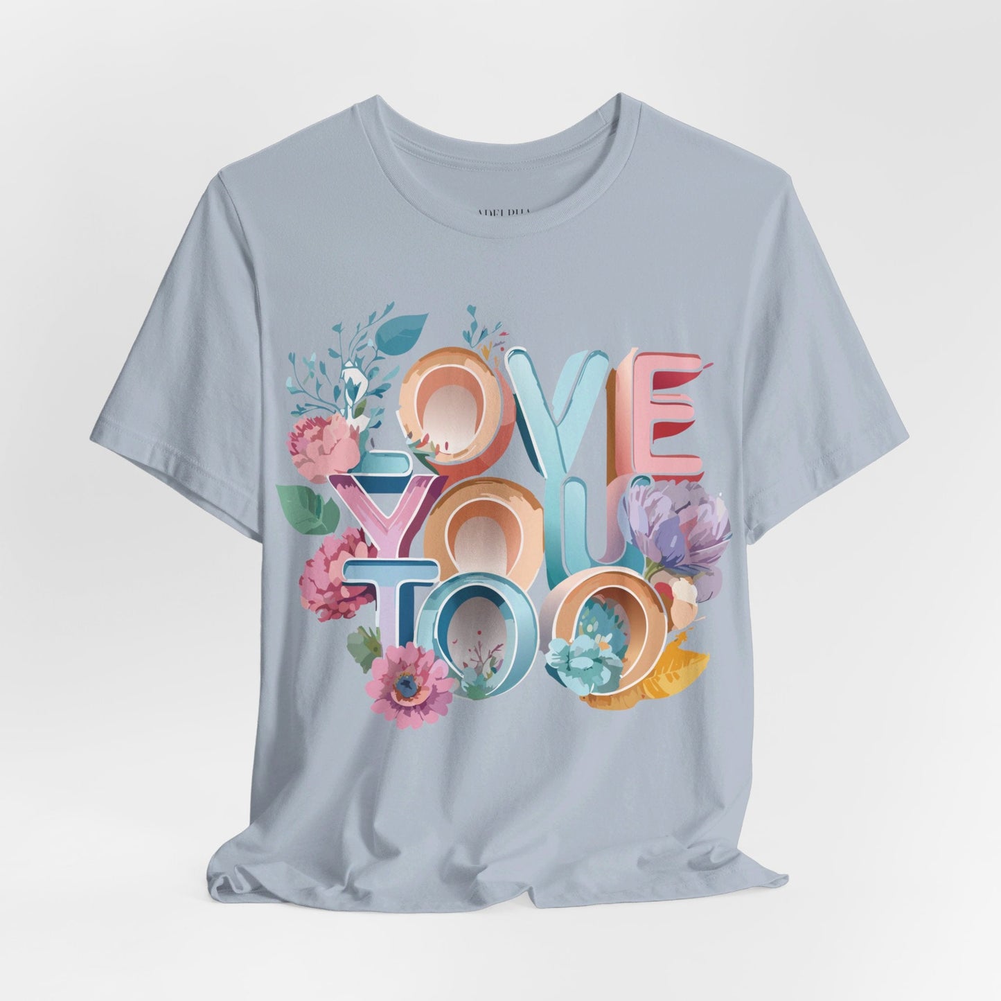 Valentine Day Graphic Unisex 100 Cotton Vintage Artwork with Love and Flower Design Tee 39